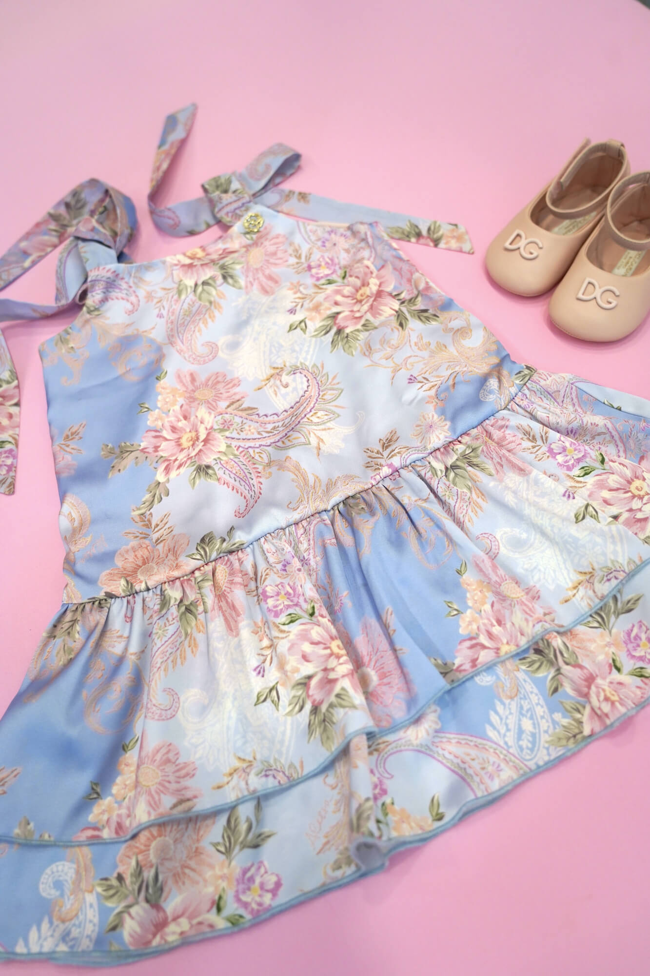 A Touch of Romance Mini Ruffles Рокля - Vista Blue - Изображение 6