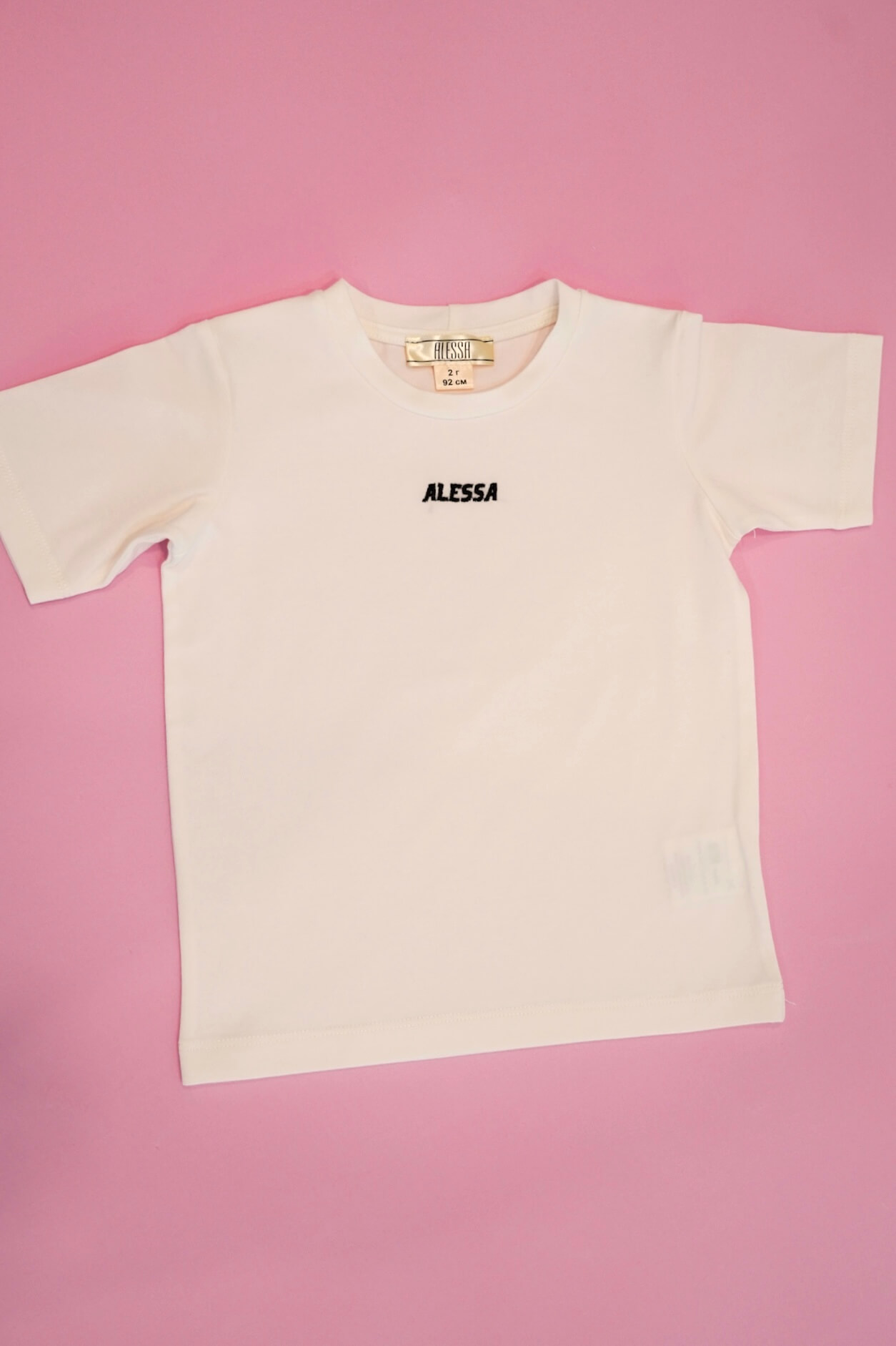 Everyday Energy Mini T-Shirt От Памук - Ecru/Black - Изображение 8