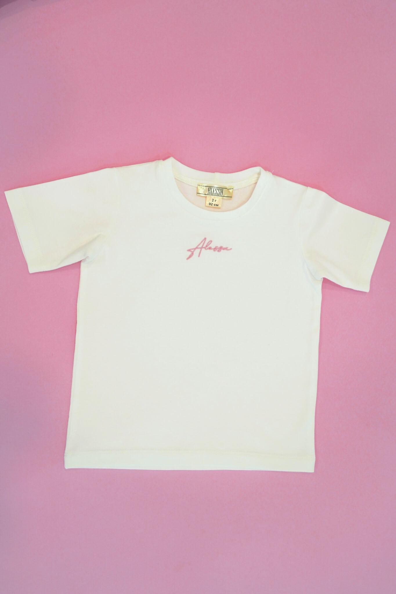 Everyday Energy Mini T-Shirt От Памук - Ecru/Pink - Изображение 8