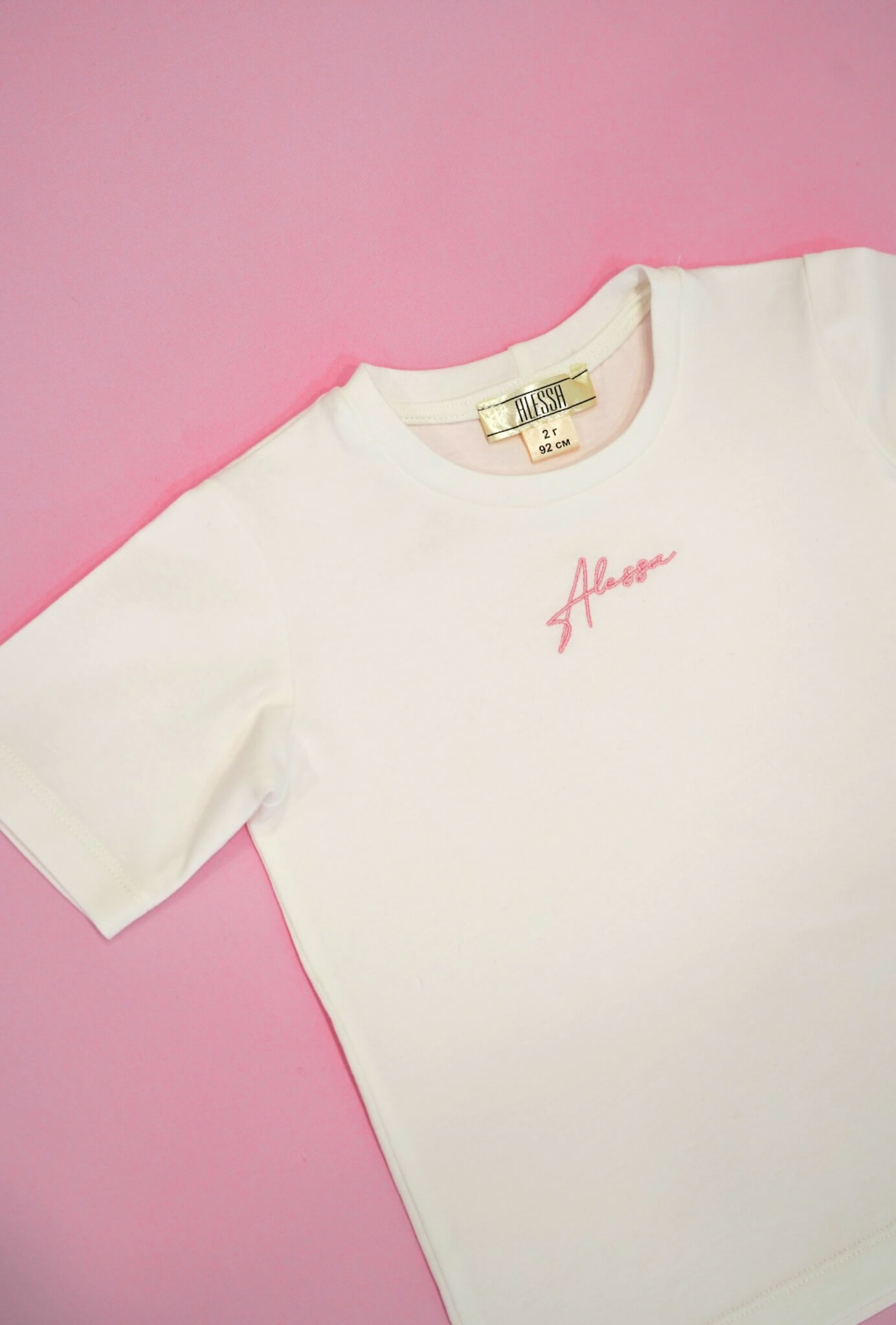 Everyday Energy Mini T-Shirt От Памук - Ecru/Pink - Изображение 7