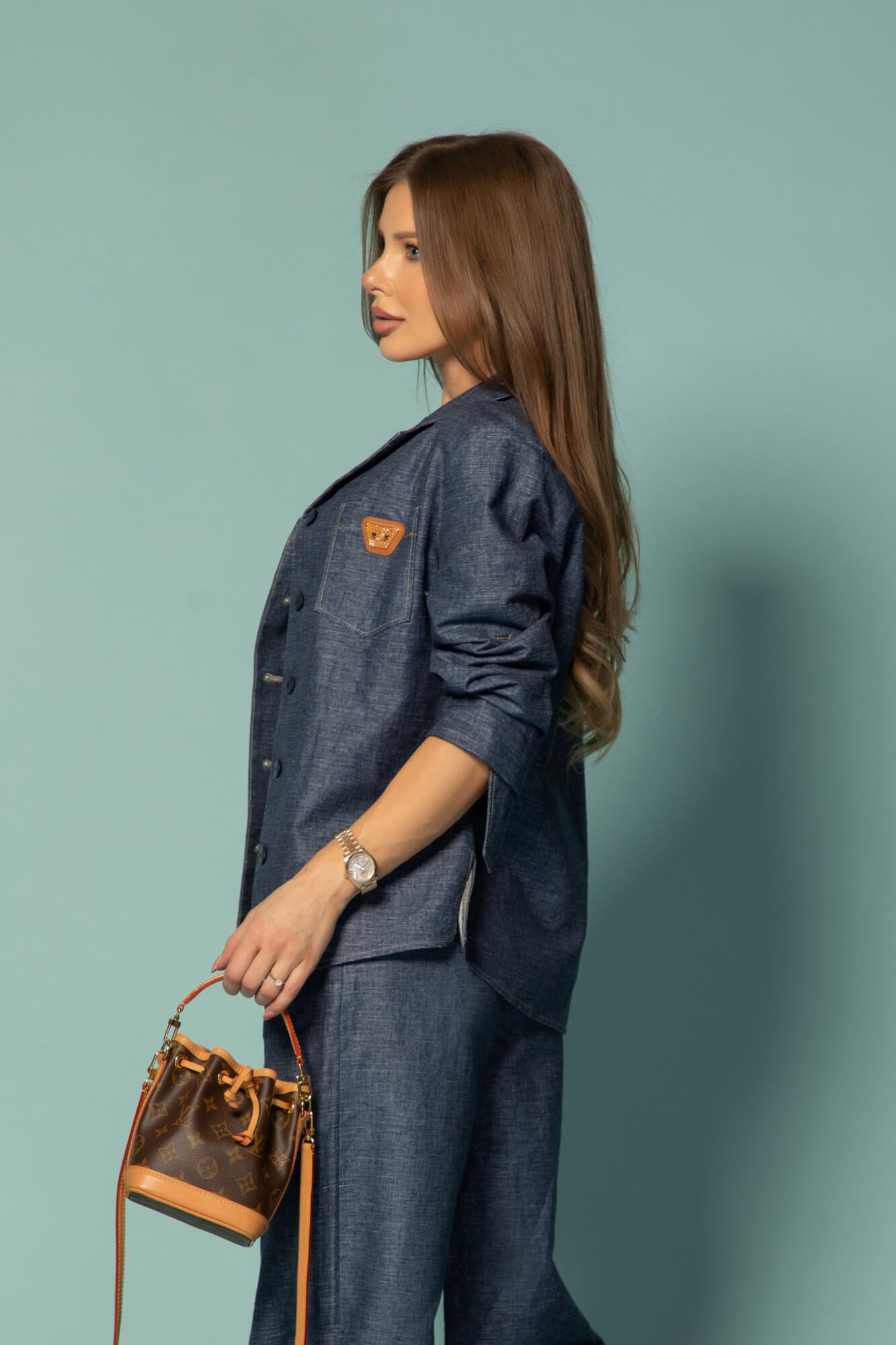 Cotton muse Дълъг Панталон От Памук - Dark Blue - Изображение 26