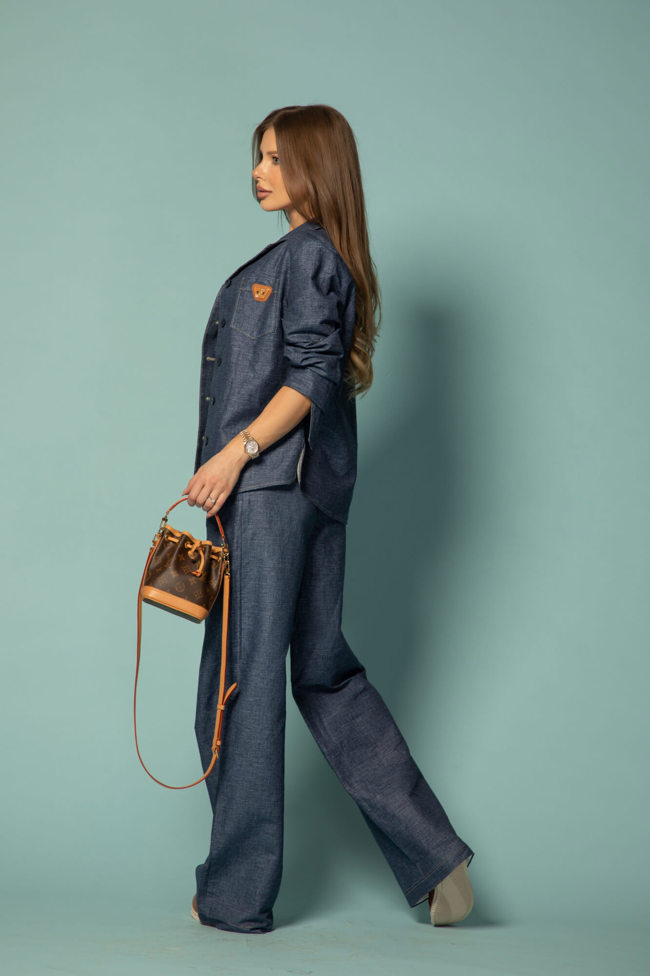 Cotton muse Дълъг Панталон От Памук - Dark Blue - Изображение 27