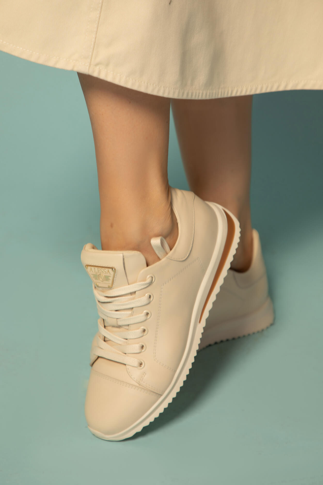 Elite Stride Sneakers - Soft Beige - Изображение 6