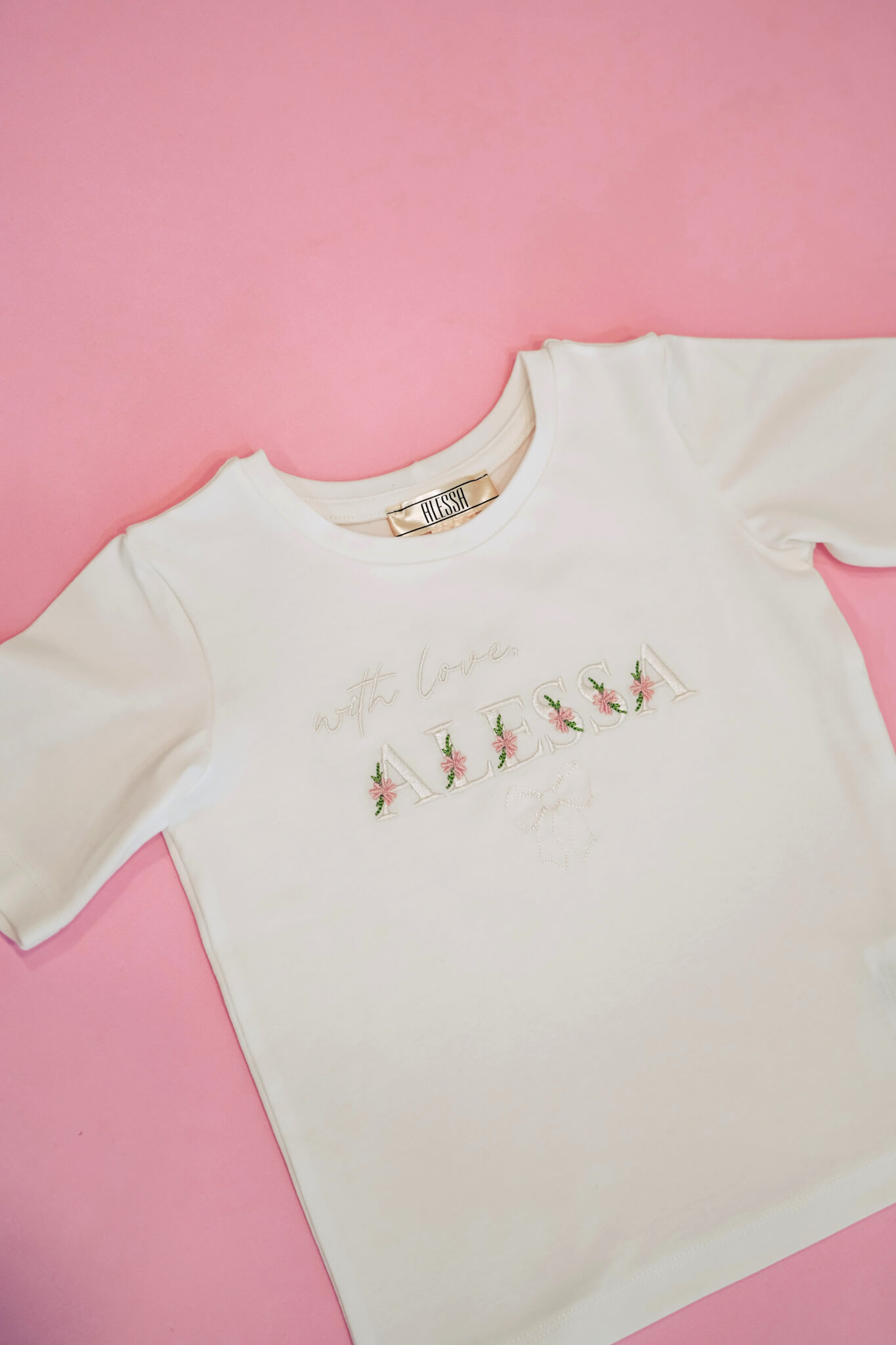 Spring Bloom Mini T-Shirt от Памук - Ecru - Изображение 8