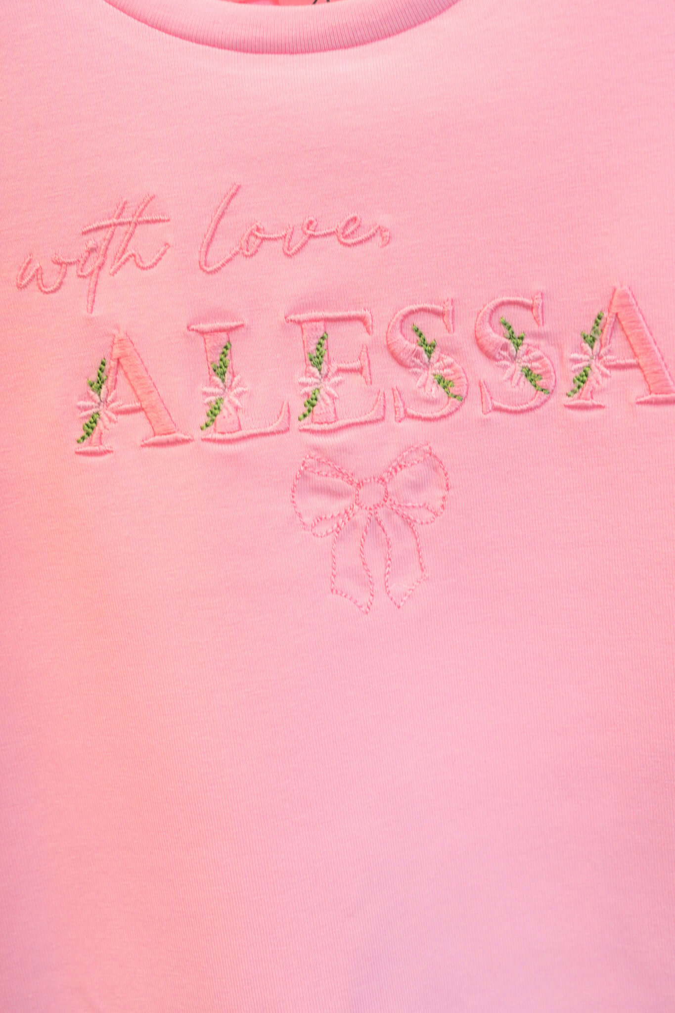 Spring Bloom Mini T-Shirt от Памук - Light Pink - Изображение 8