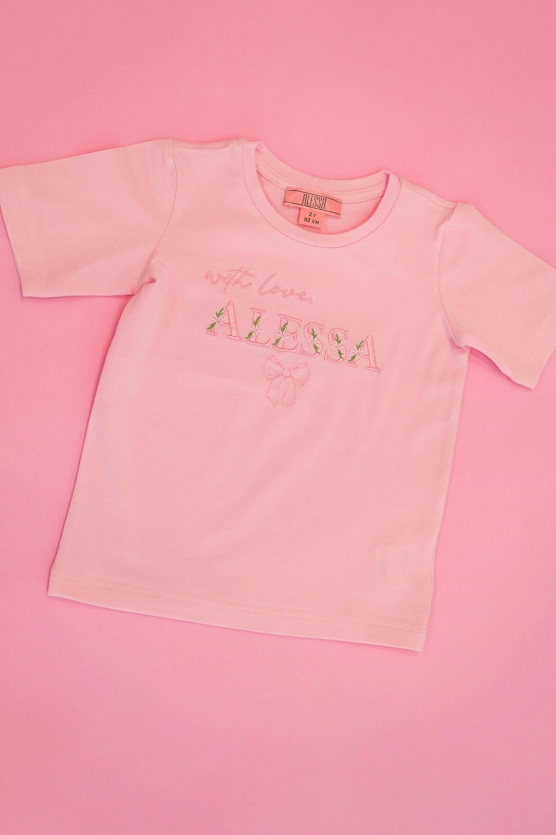 Spring Bloom Mini T-Shirt от Памук - Light Pink - Изображение 12