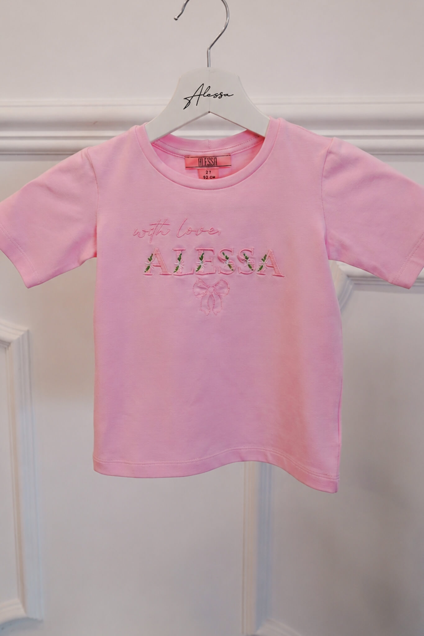 Spring Bloom Mini T-Shirt от Памук - Light Pink - Изображение 9