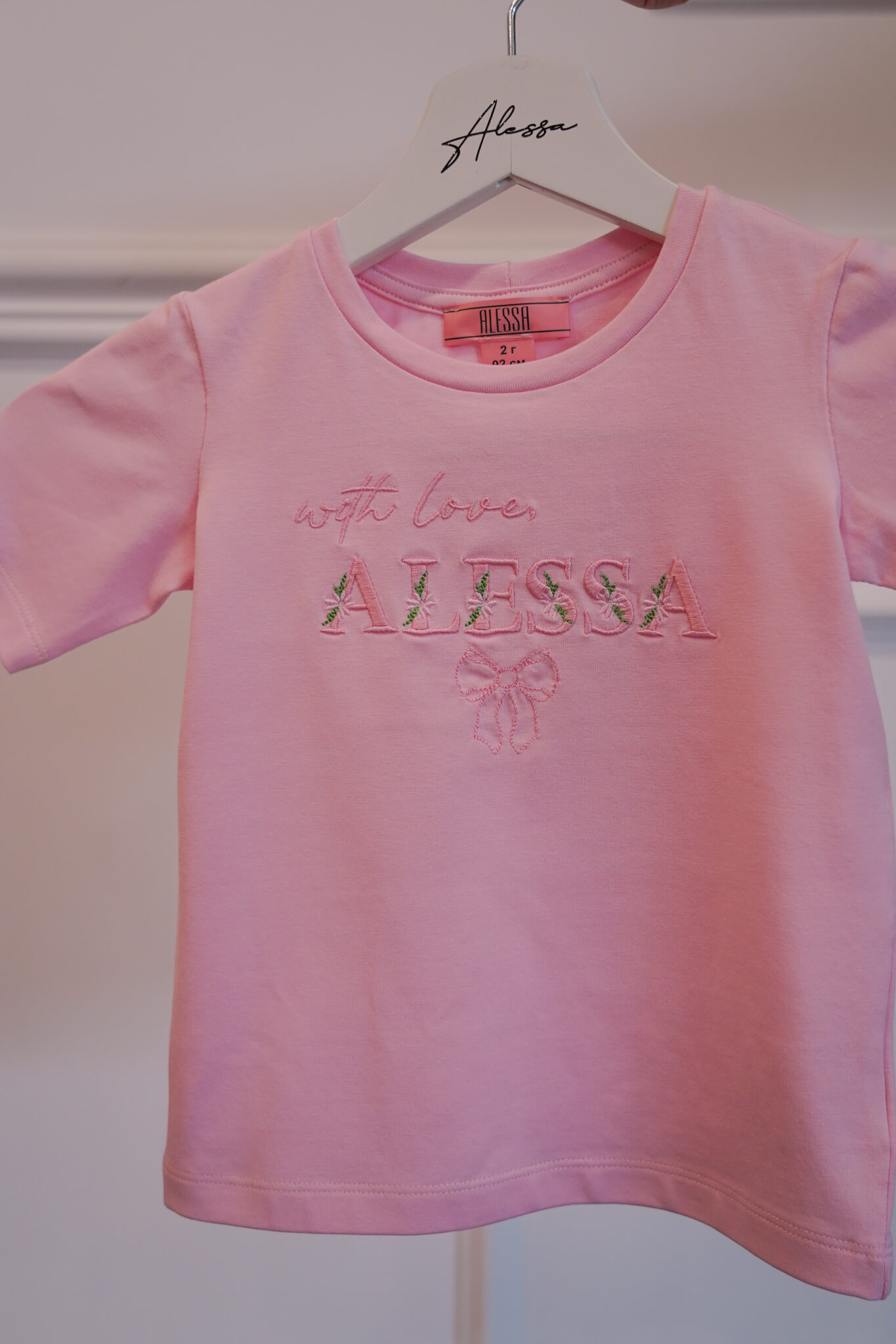 Spring Bloom Mini T-Shirt от Памук - Light Pink - Изображение 11