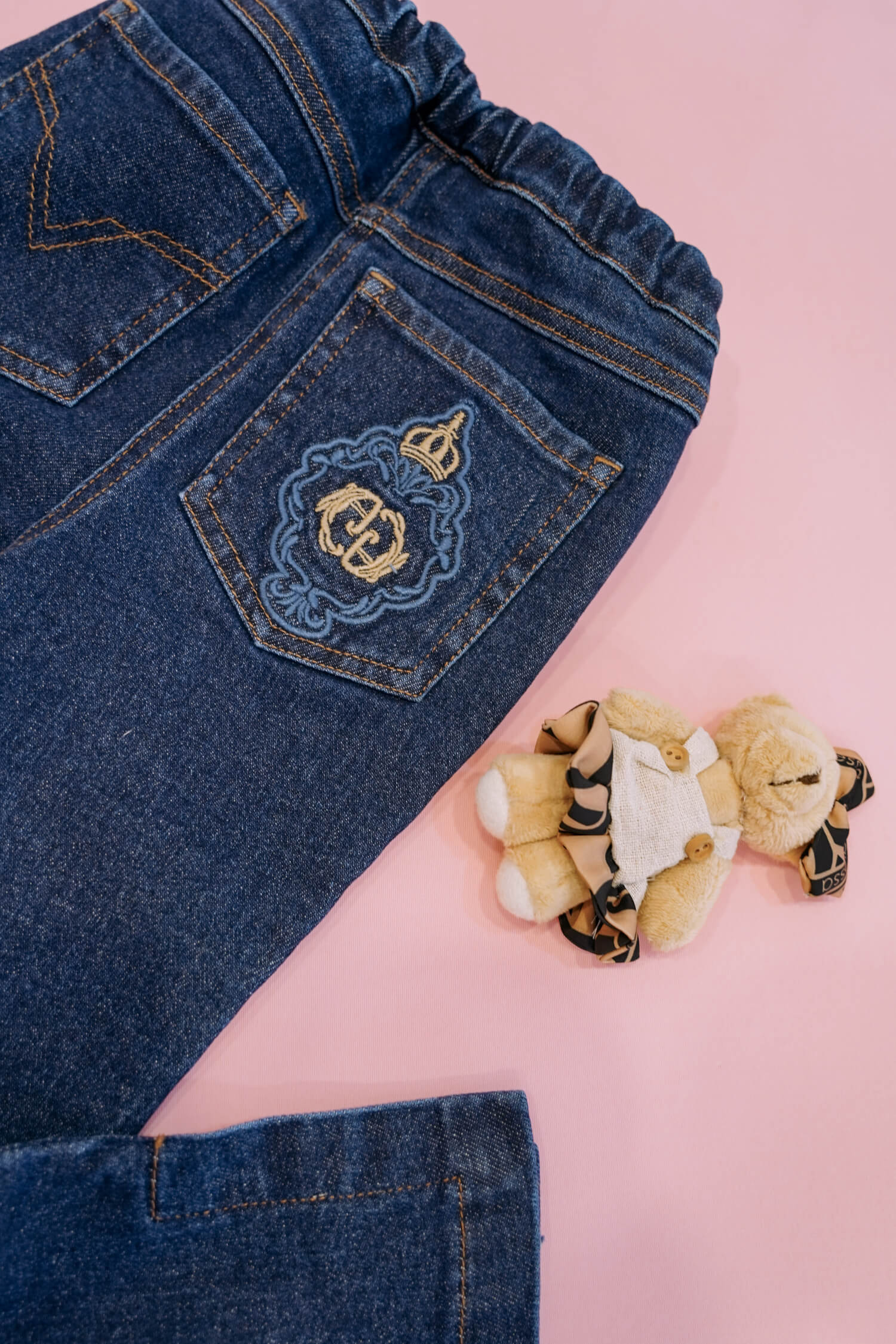 Blue Jean Baby Mini Дънки - Dark Blue - Изображение 8