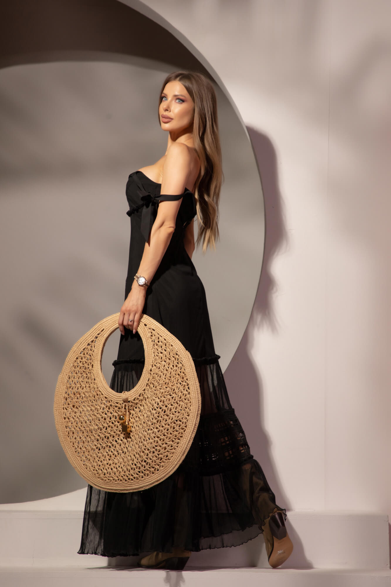 Aloha After Party Дълга Рокля - Black - Изображение 9