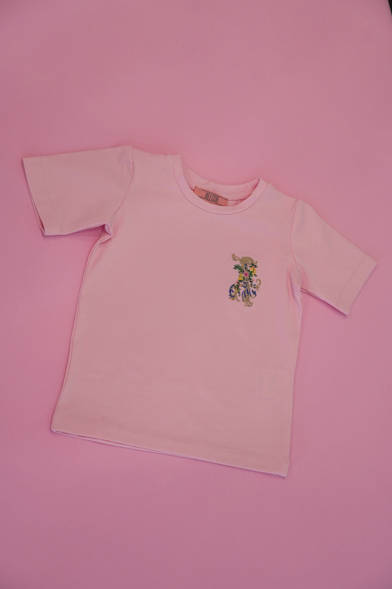 Alessa Royalty Mini T-Shirt с бродерия - Light Pink - Изображение 6