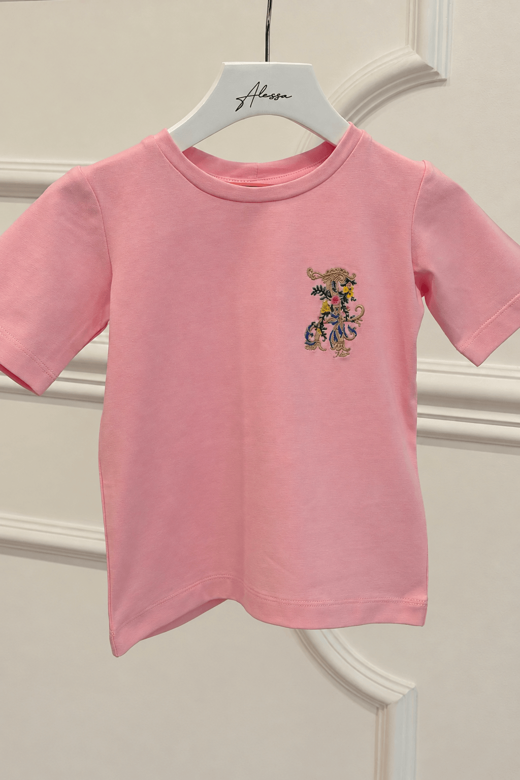 Alessa Royalty Mini T-Shirt с бродерия - Light Pink - Изображение 10