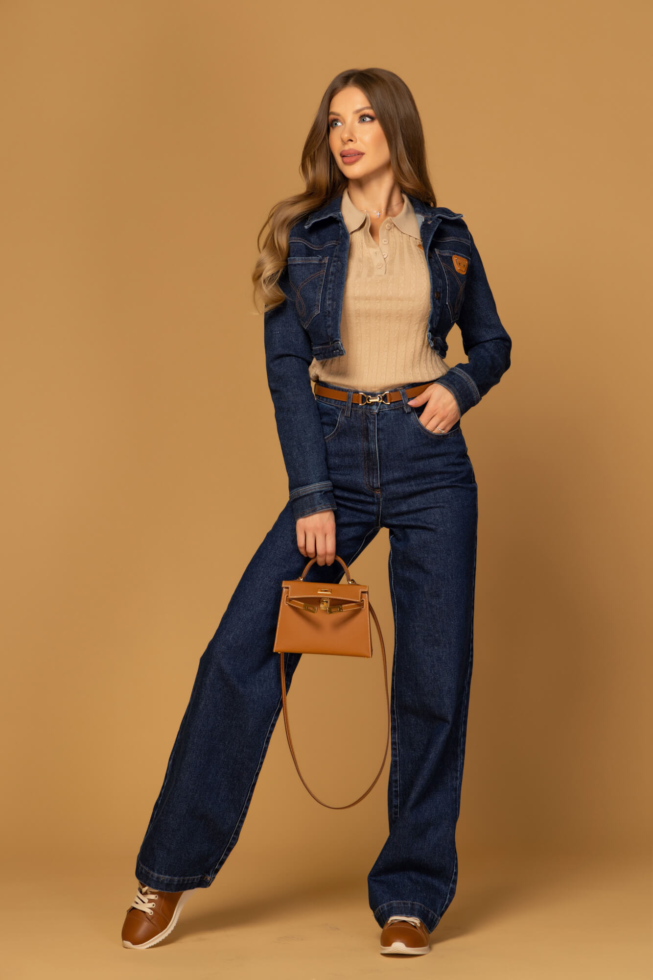 Denim Society Късо Яке От Деним - Dark Blue - Изображение 28
