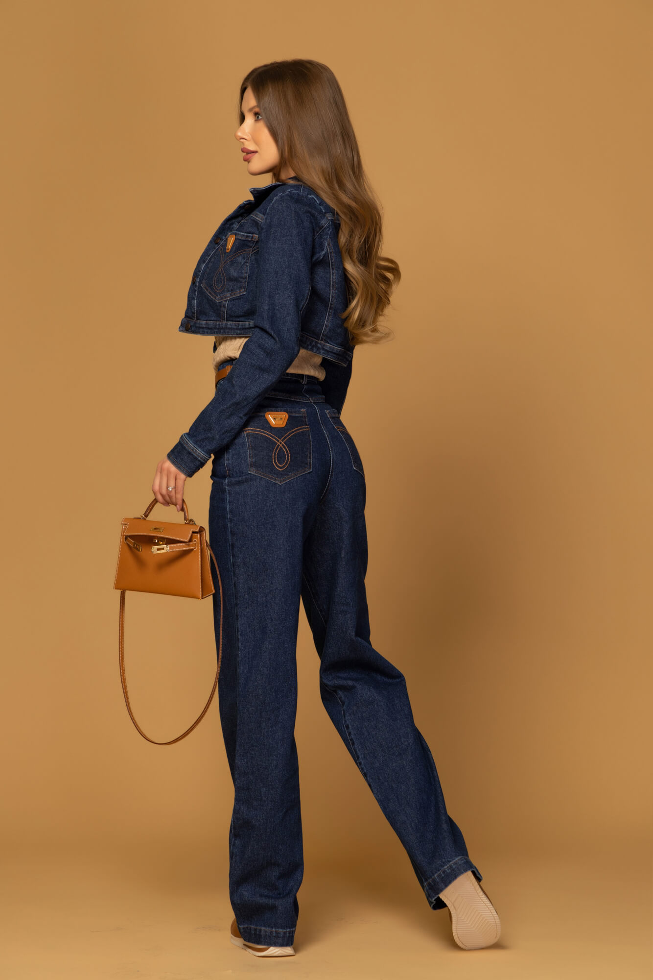 Denim Society Късо Яке От Деним - Dark Blue - Изображение 31