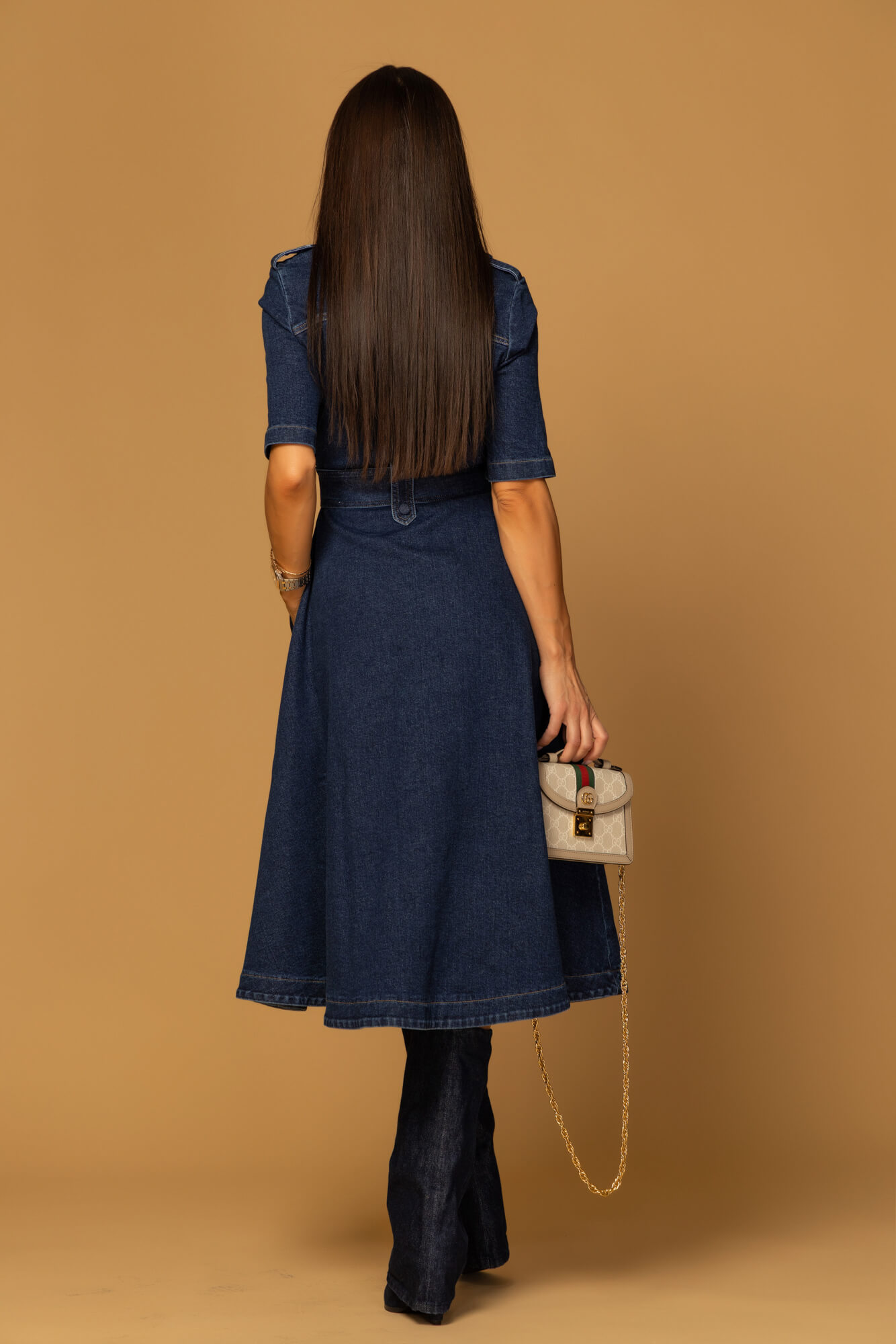 Elevated Essentials Рокля-тренч - Denim - Изображение 12