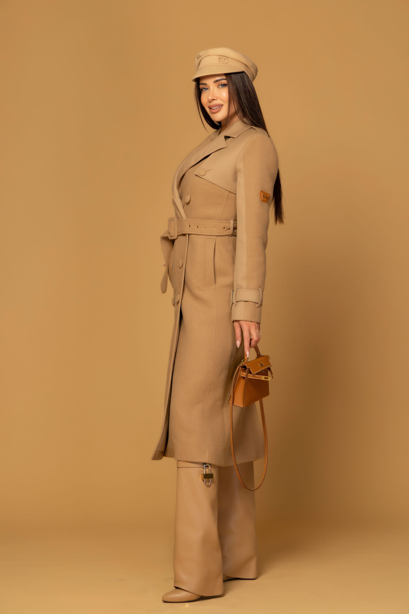 Signature Luxe Палто С Вълна - Mocha - Изображение 30