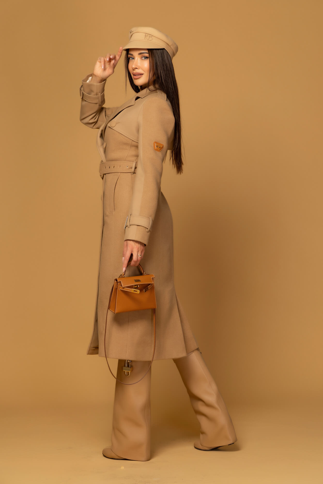 Signature Luxe Палто С Вълна - Mocha - Изображение 32