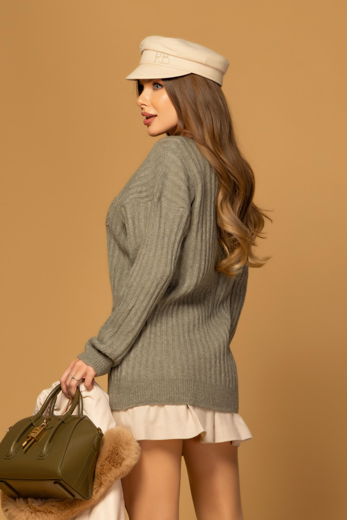 Wool Poise Пуловер От вълна - Light Green - Изображение 35