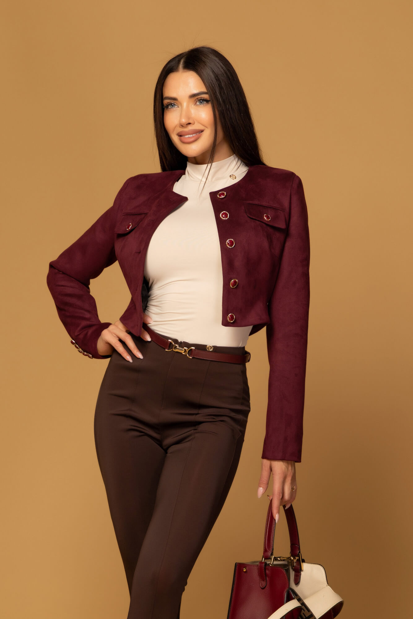 Cool Elegance Дълъг Клин - Dark Brown - Изображение 18