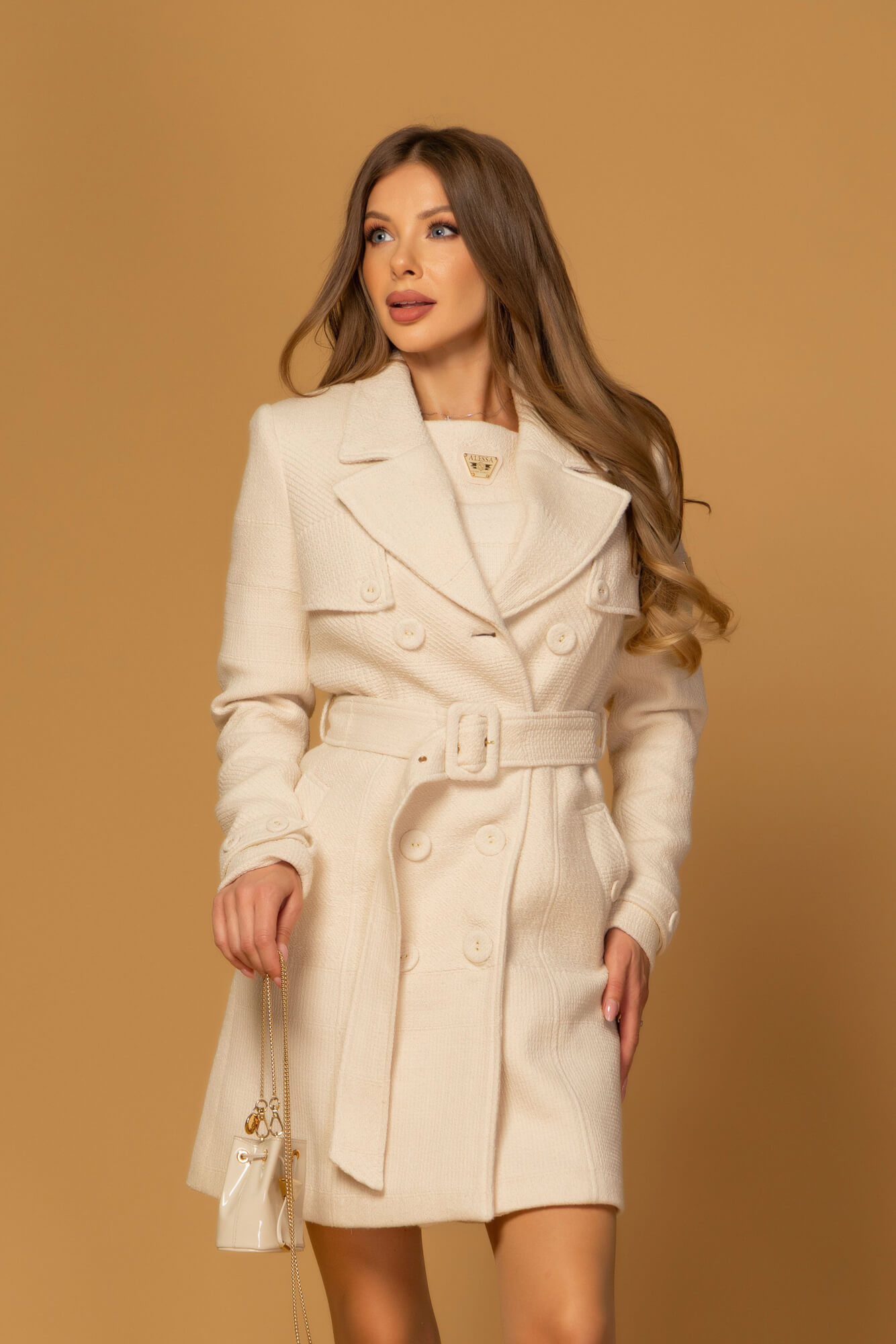 Luxury Elegance Тренч - Soft Beige - Изображение 34