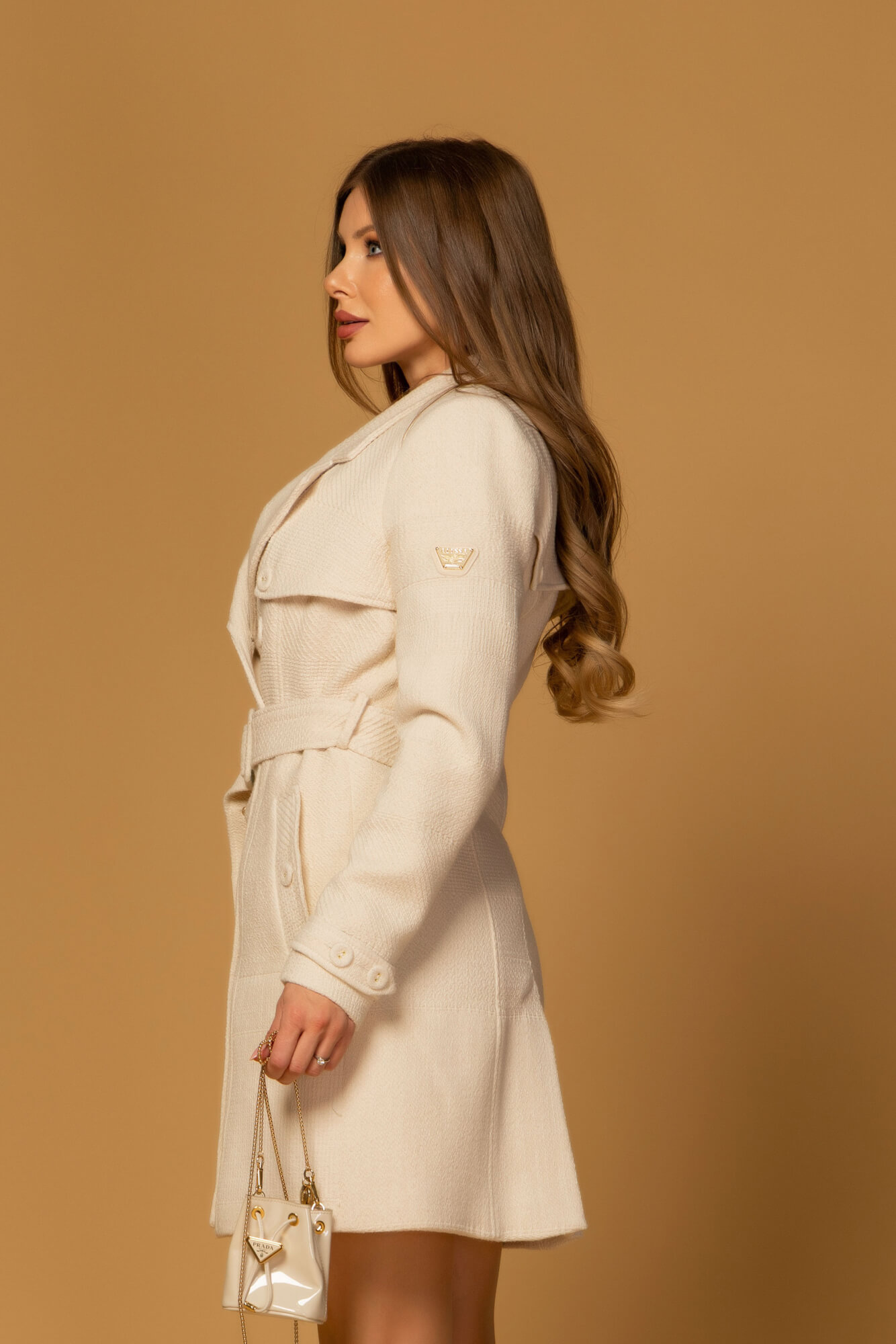 Luxury Elegance Тренч - Soft Beige - Изображение 19