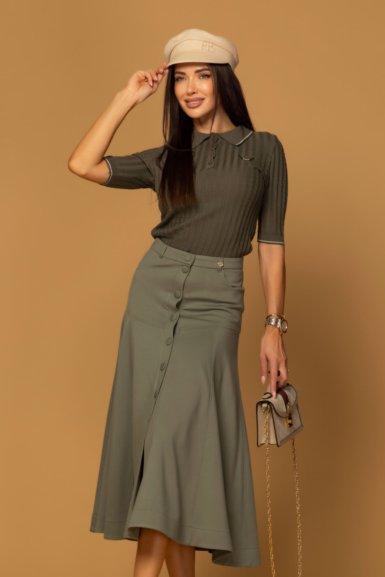 Forever Luxe Блузка - Military - Изображение 16