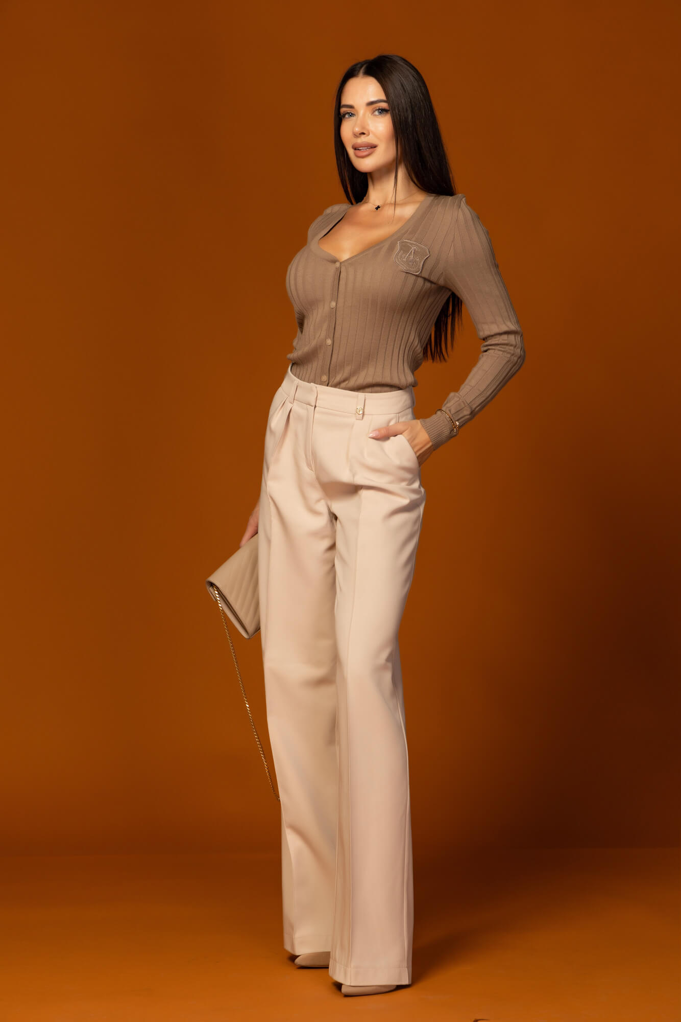 Pastel muse Блузка С дълъг Ръкав - hazelnut - Изображение 14