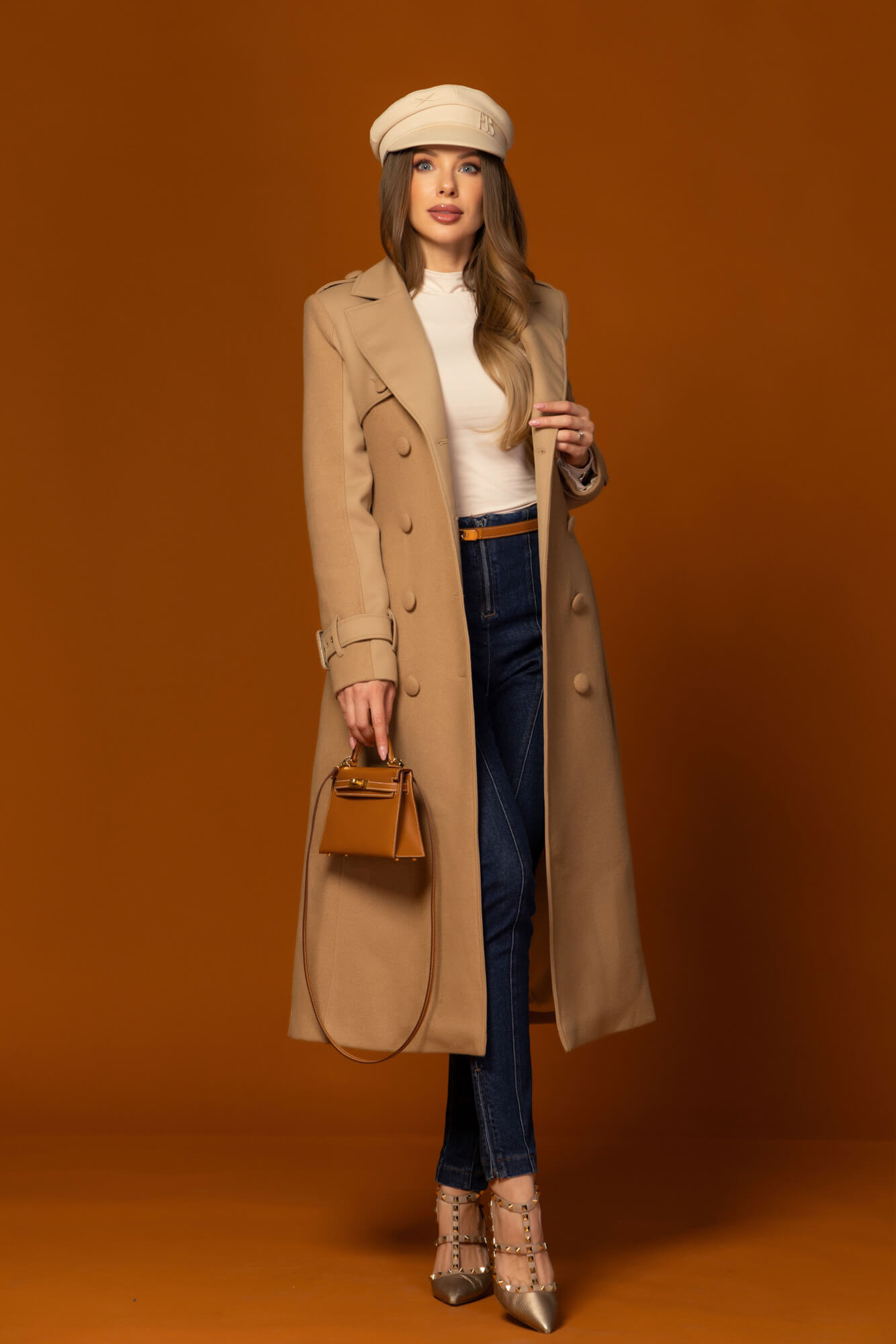 Signature Luxe Палто С Вълна - Mocha - Изображение 38