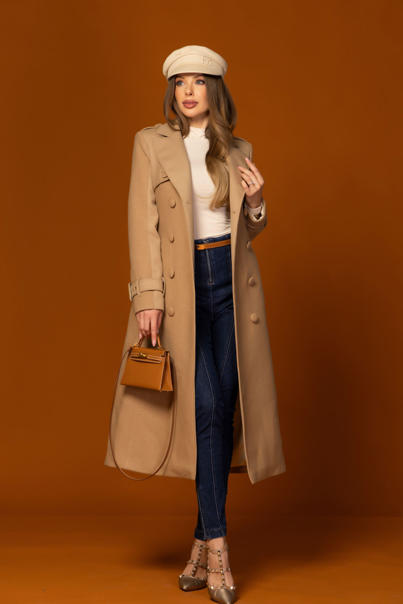 Signature Luxe Палто С Вълна - Mocha - Изображение 39