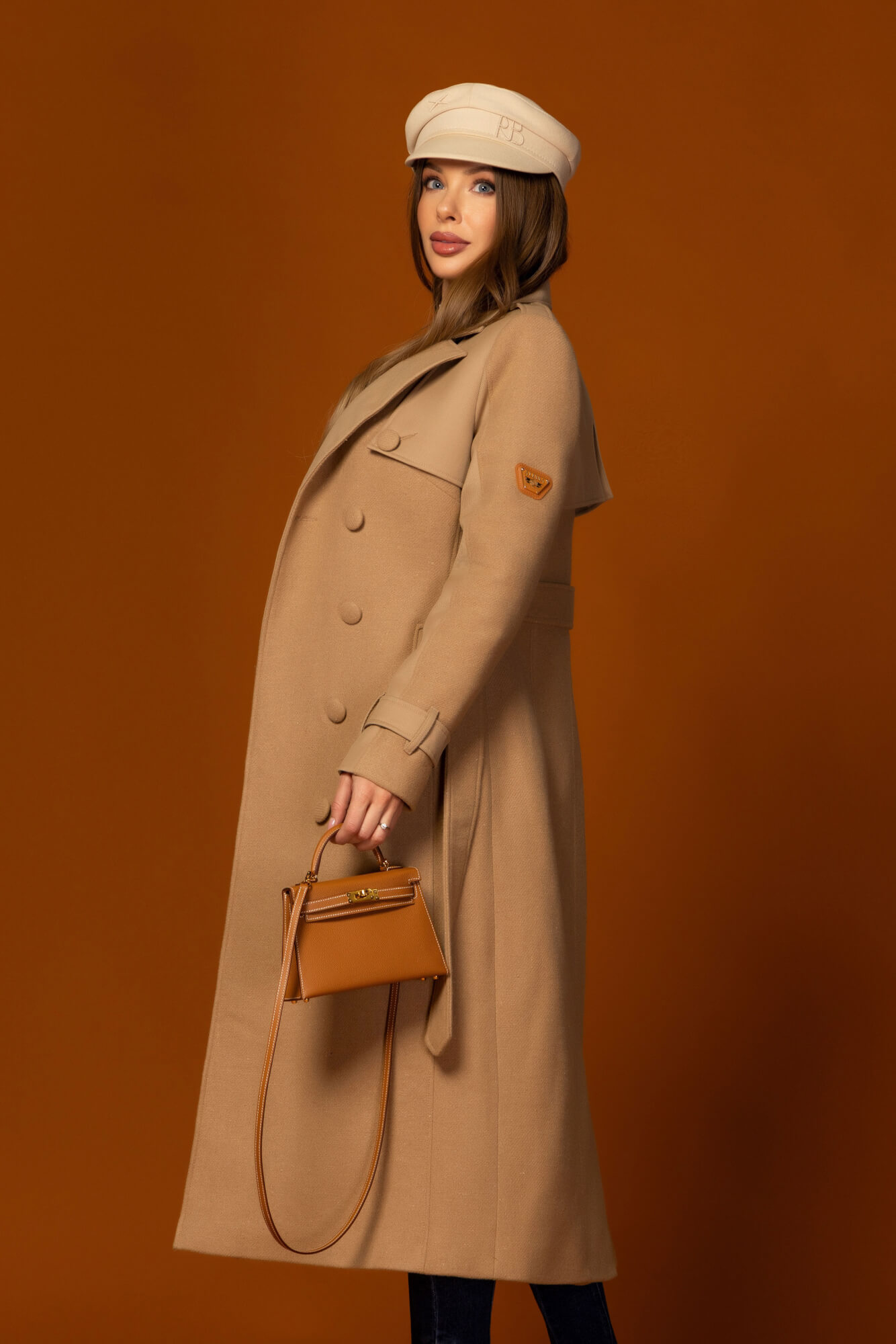 Signature Luxe Палто С Вълна - Mocha - Изображение 24