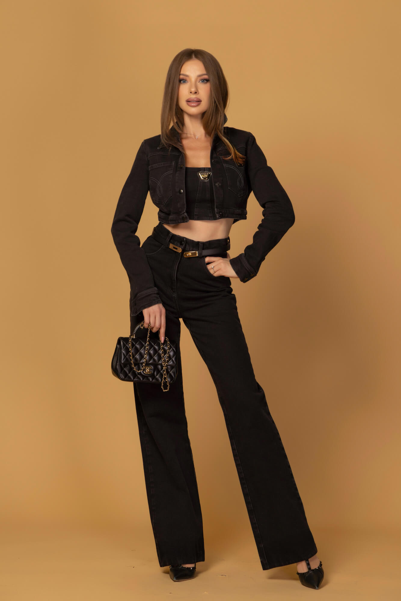 Denim Society Късо Яке От Деним - Black - Изображение 18