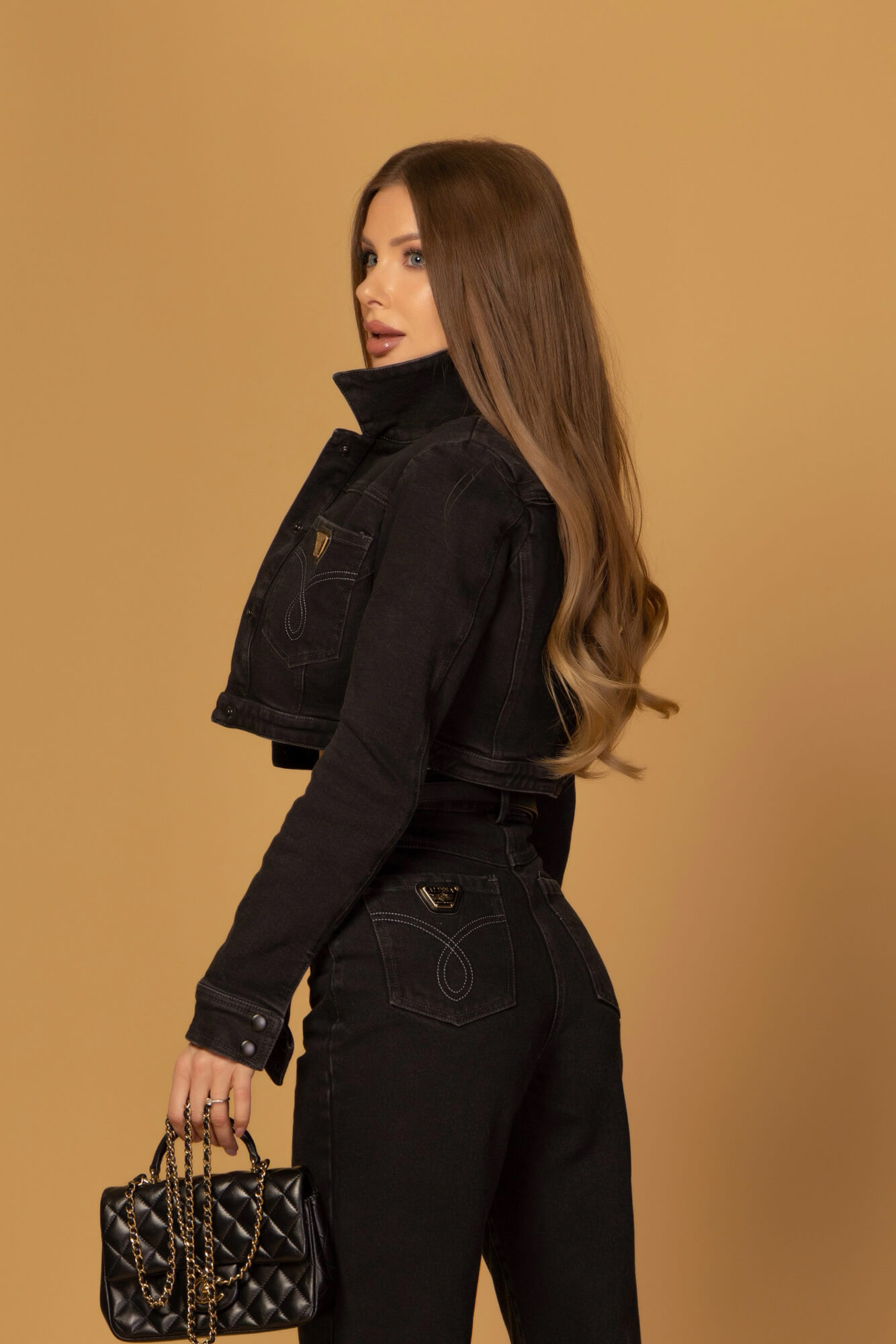 Denim Society Късо Яке От Деним - Black - Изображение 21