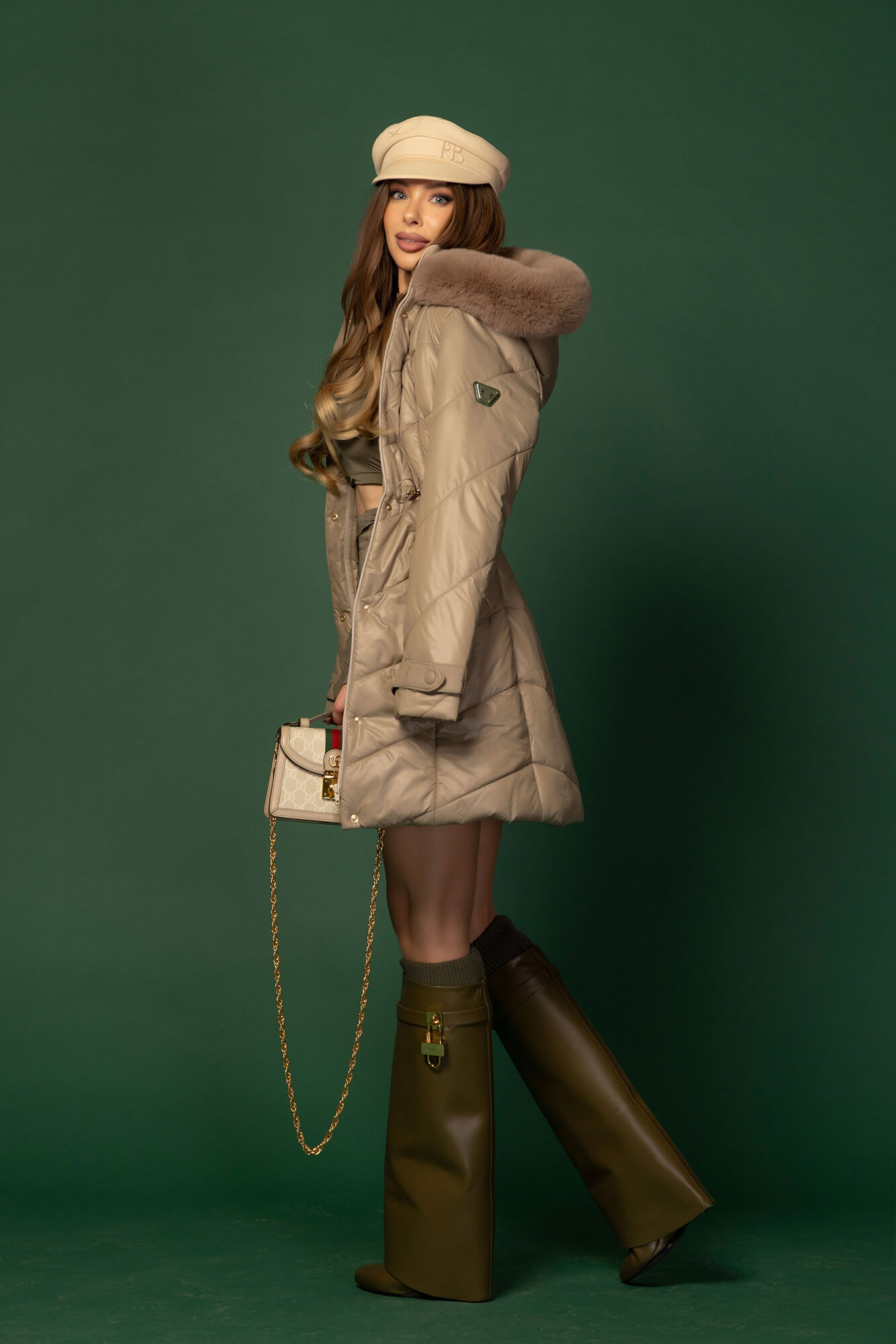 Viral Look Къса Блуза - Military - Изображение 32