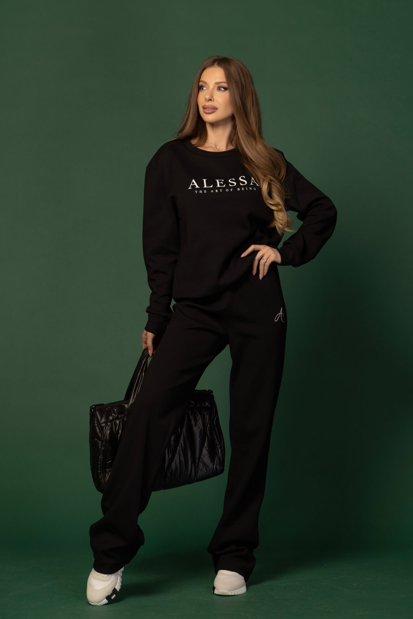 Alessa Pulse Спортна Блуза - Black - Изображение 18