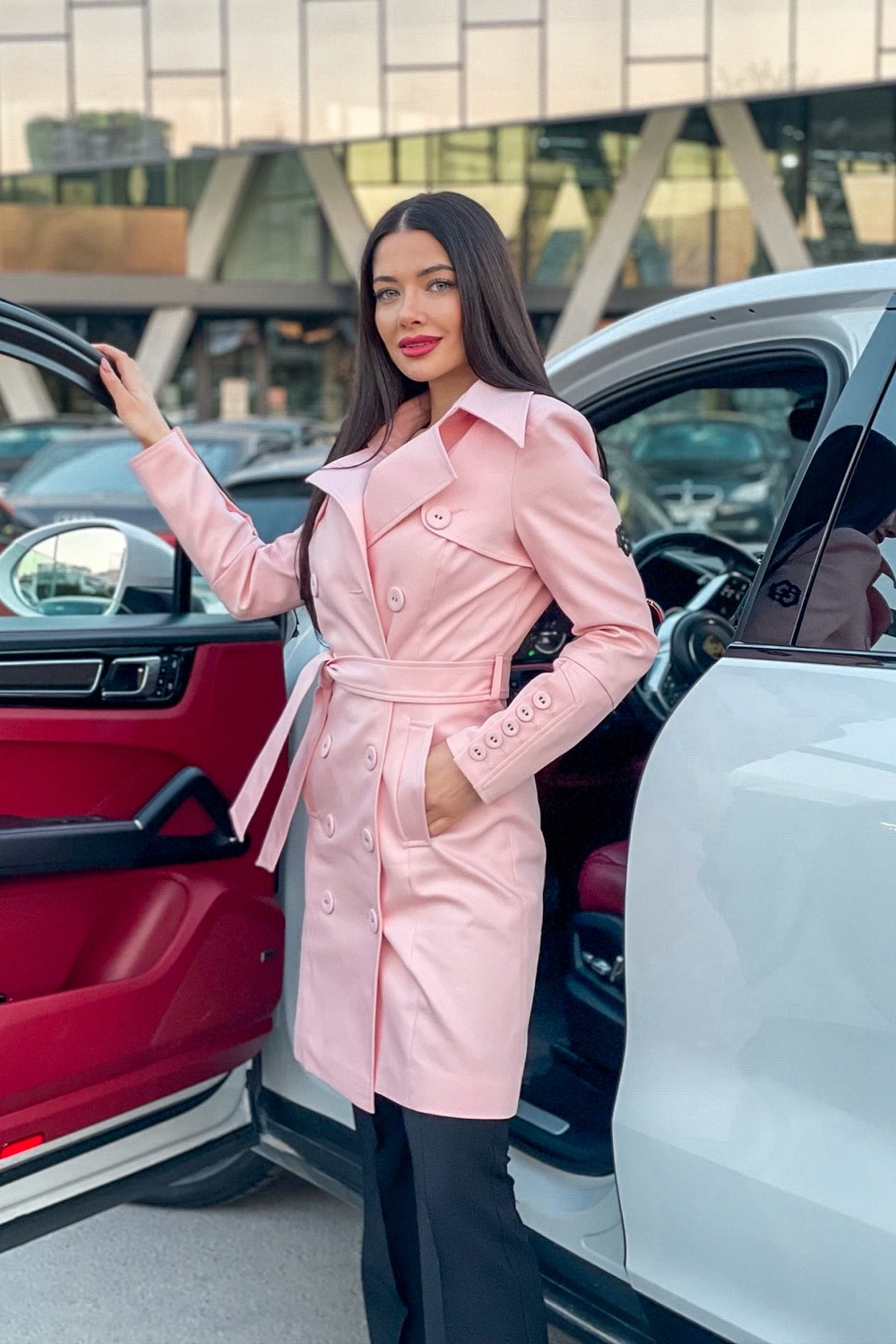 Celebrity Status Тренч - Pink - Изображение 34