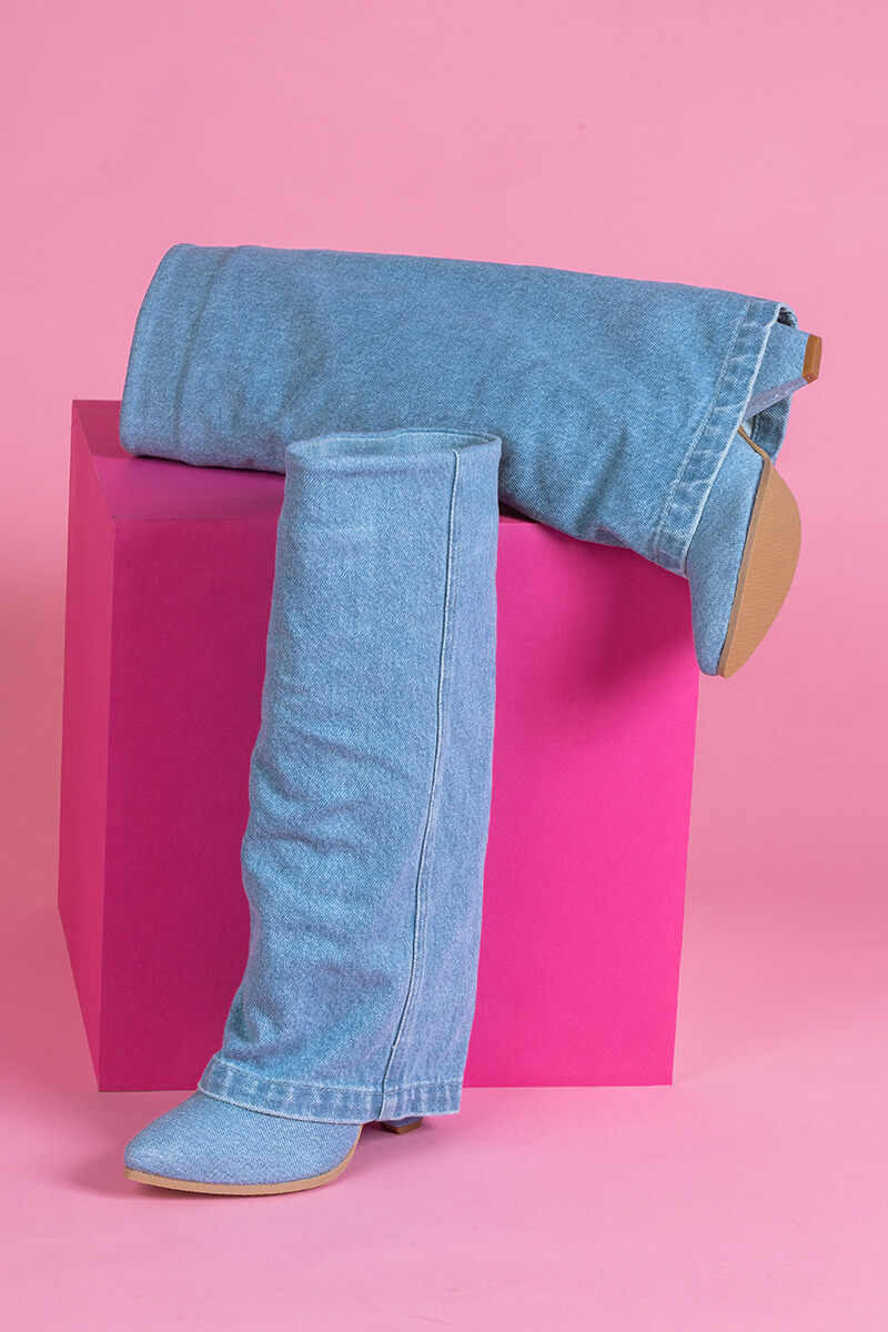 Strut Perfection Ботуши - Light Denim - Изображение 7