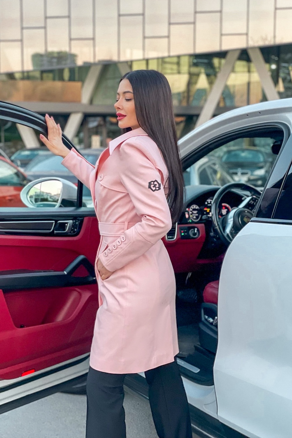 Celebrity Status Тренч - Pink - Изображение 36