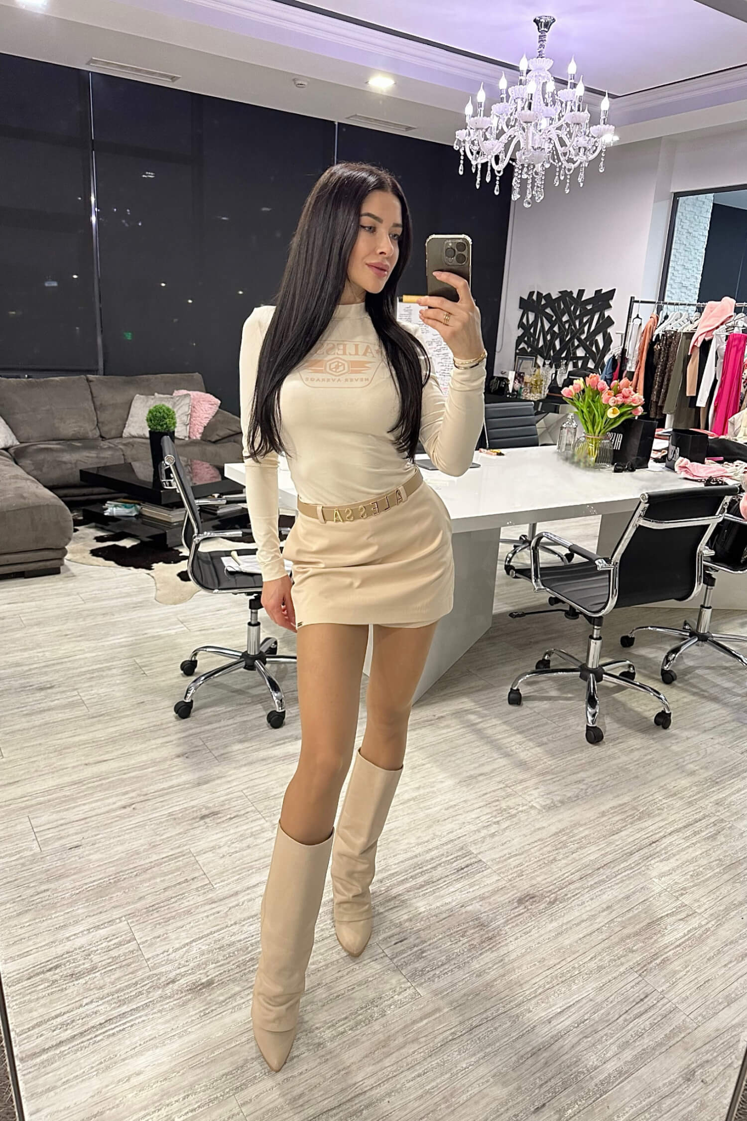 Stylish Everyday Блуза С Дълъг Ръкав - Soft Beige - Изображение 9