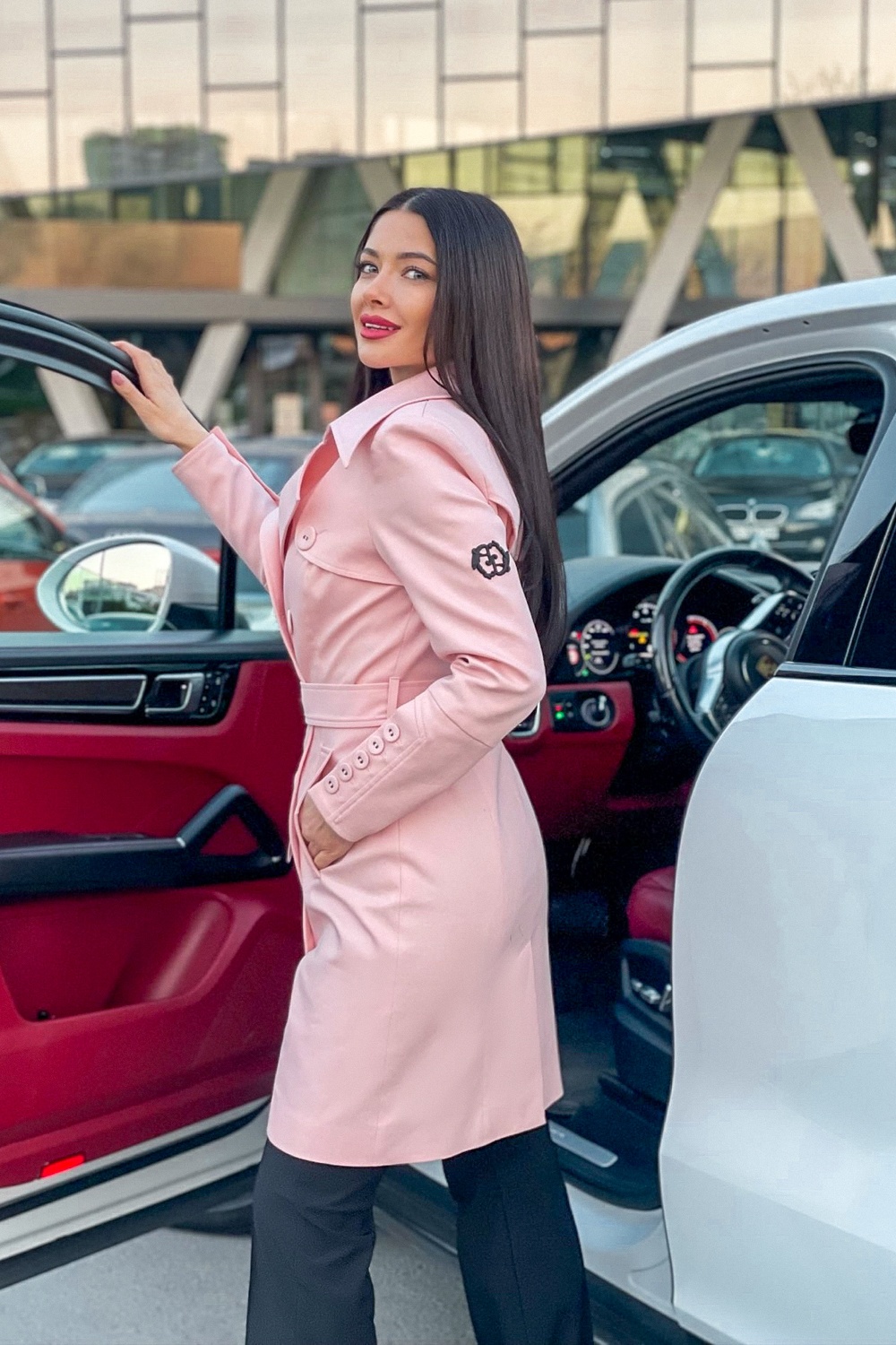 Celebrity Status Тренч - Pink - Изображение 33