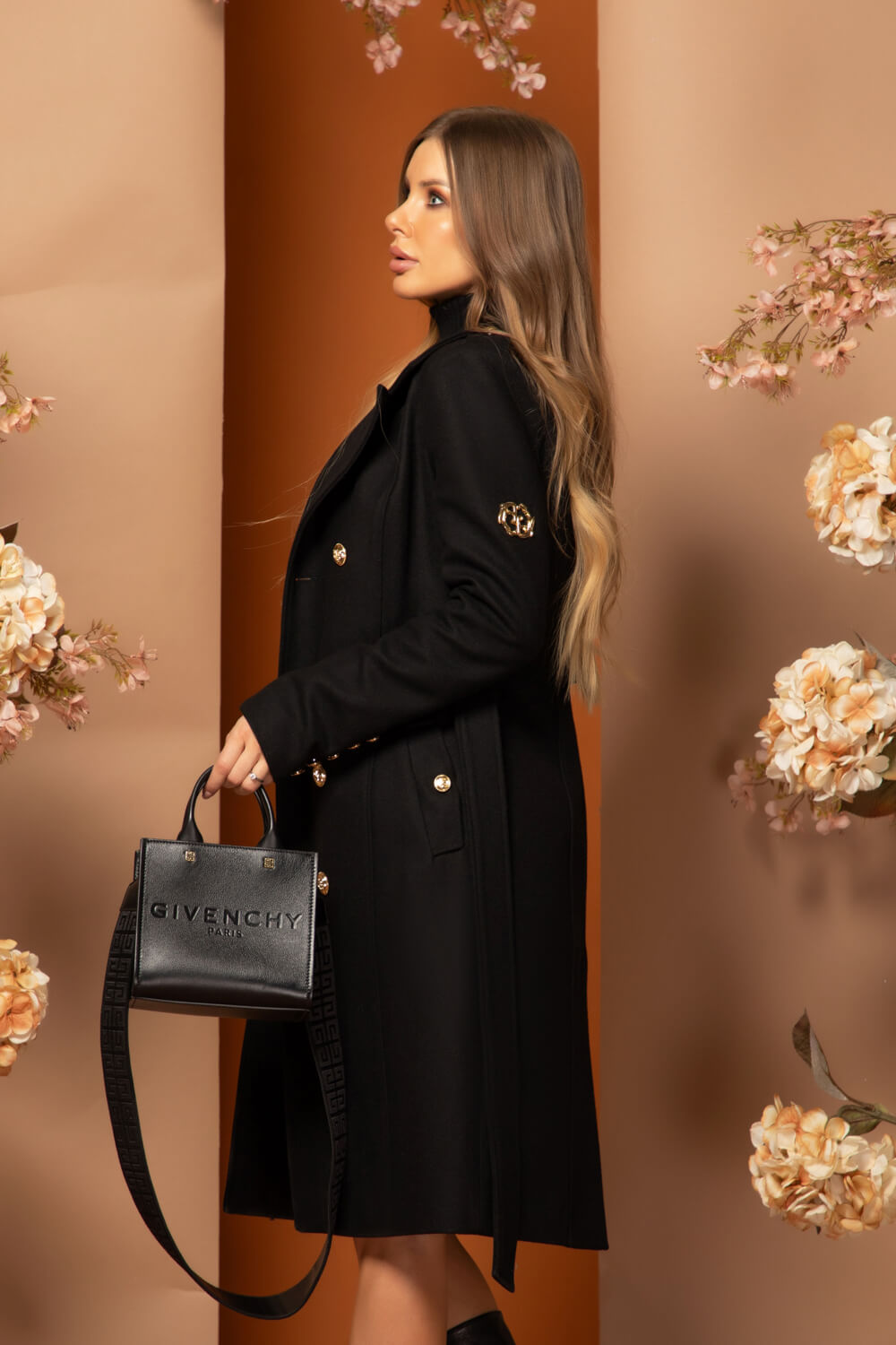 Chic Catch Палто С Вълна - Black - Изображение 16