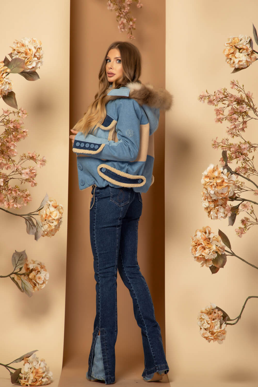 Luxury Classic Дънки С Шлиц - Dark Blue - Изображение 25
