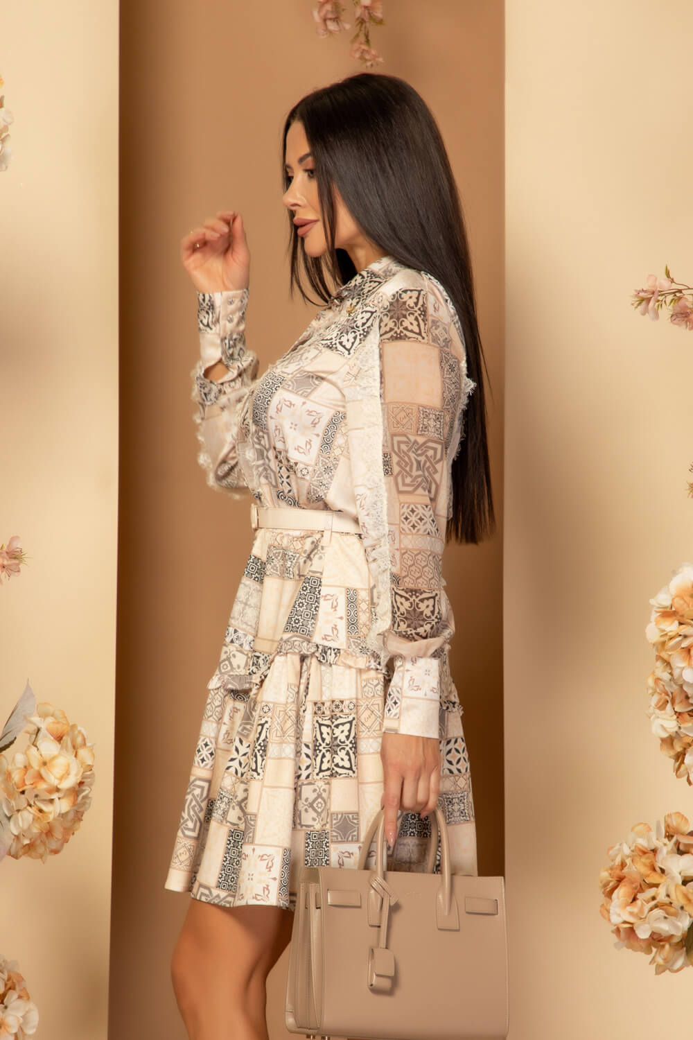 Autumnal Reverie Ruffles Рокля - Изображение 12