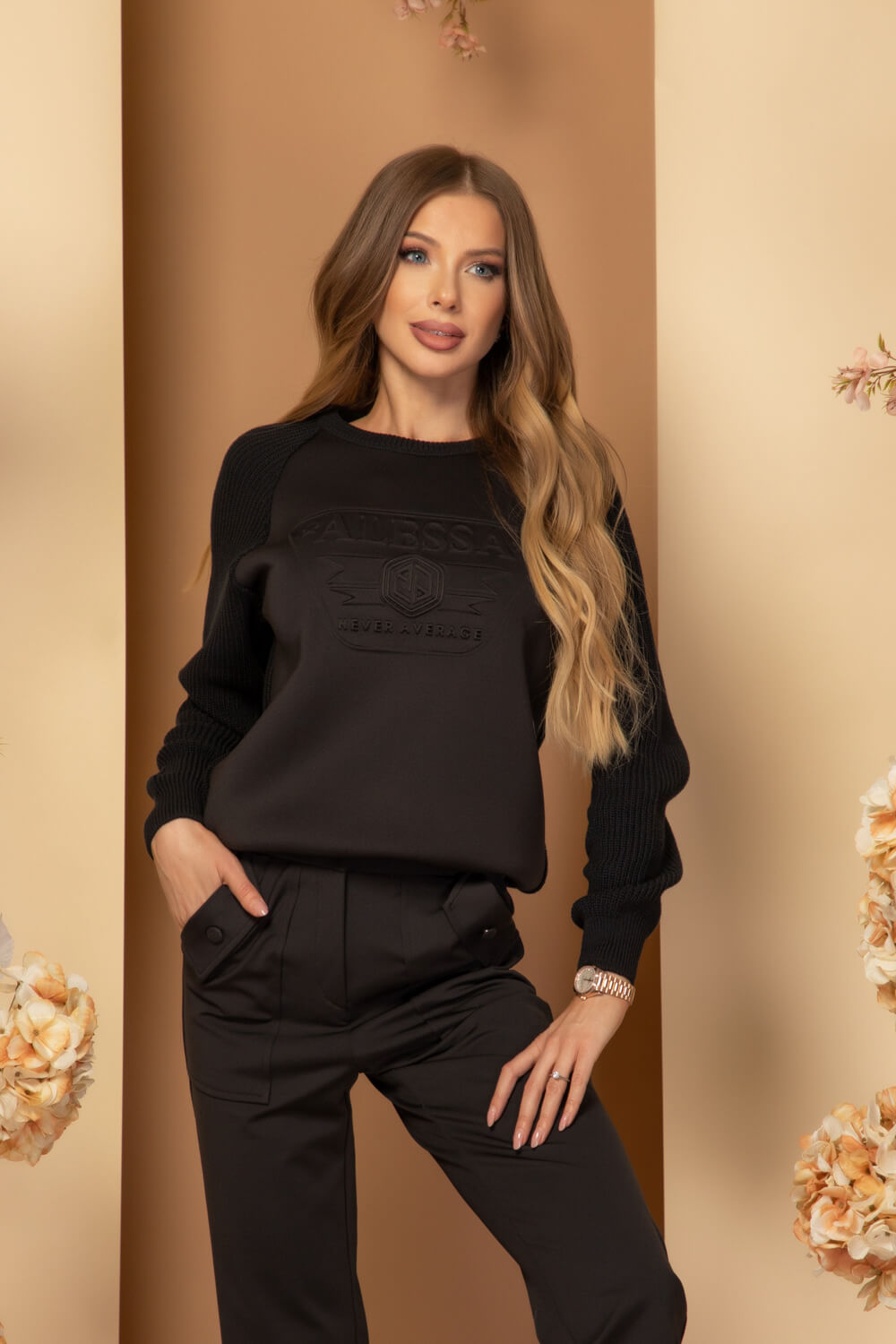 Bold Babe Спортна Блуза - Black - Изображение 8
