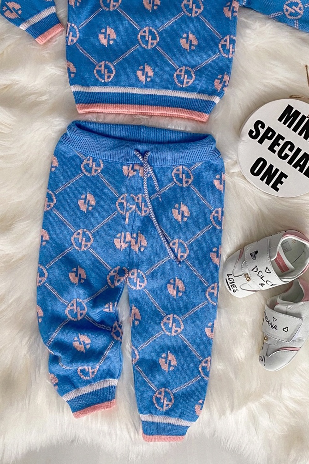 Alessa mini Religion Панталон от плетиво - blue - Изображение 8