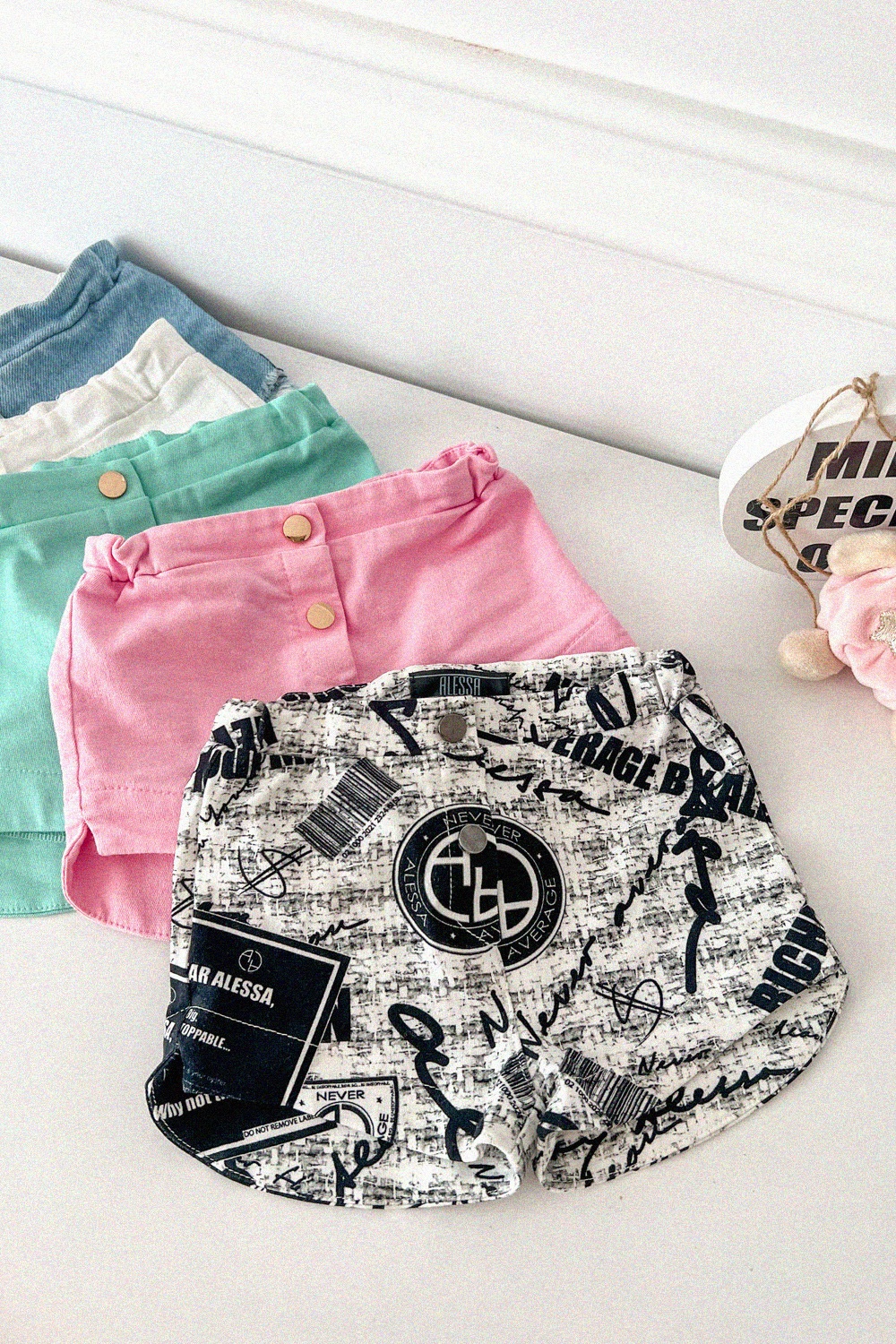 Run The World Alessa Mini Къс Панталон - Print - Изображение 8