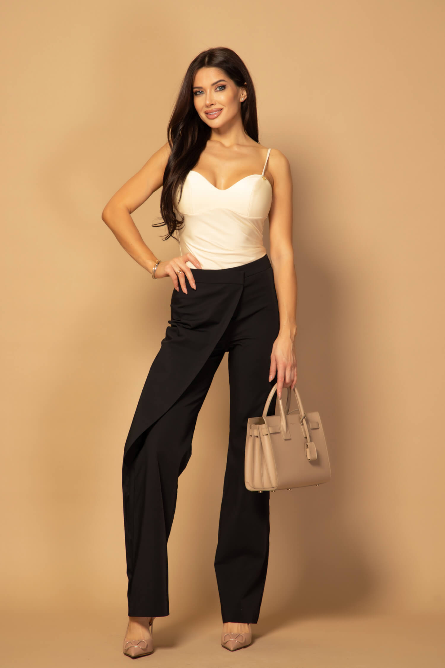Enduring Elegance Дълъг Панталон - Black - Изображение 16