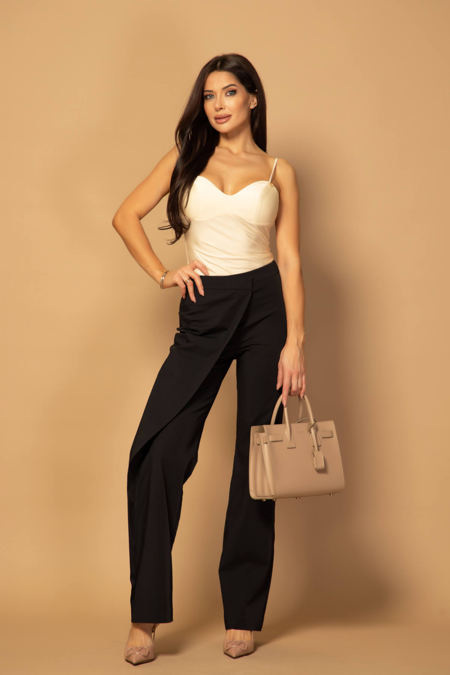 Enduring Elegance Дълъг Панталон - Black - Изображение 14