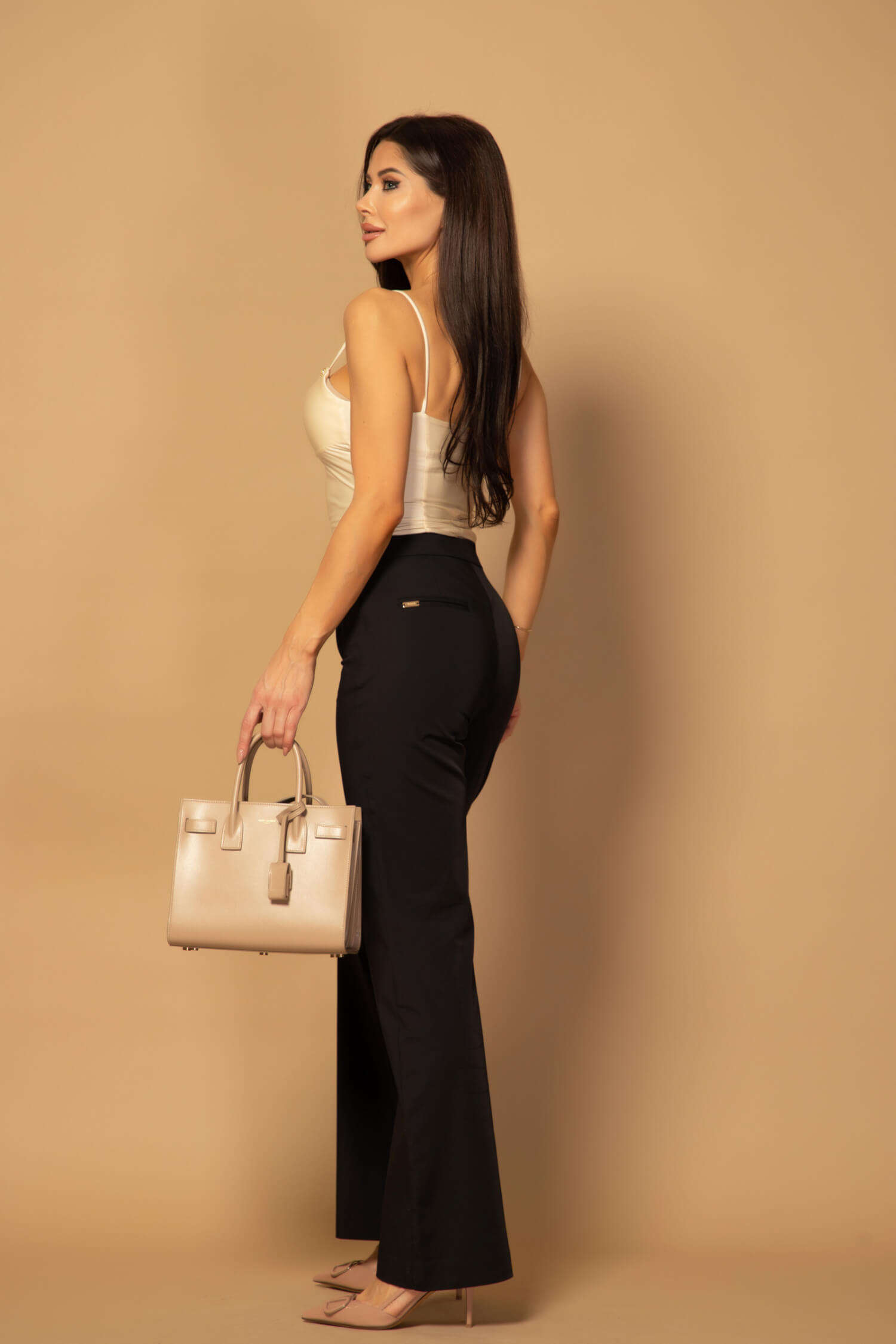 Enduring Elegance Дълъг Панталон - Black - Изображение 10