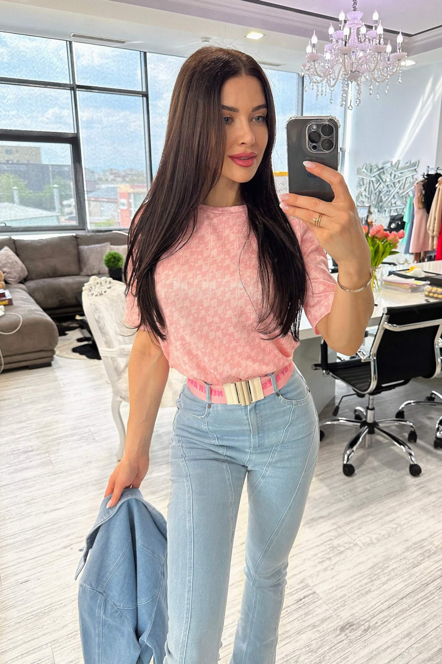 Dazzle Delight Топ От Плетиво - Pink - Изображение 6