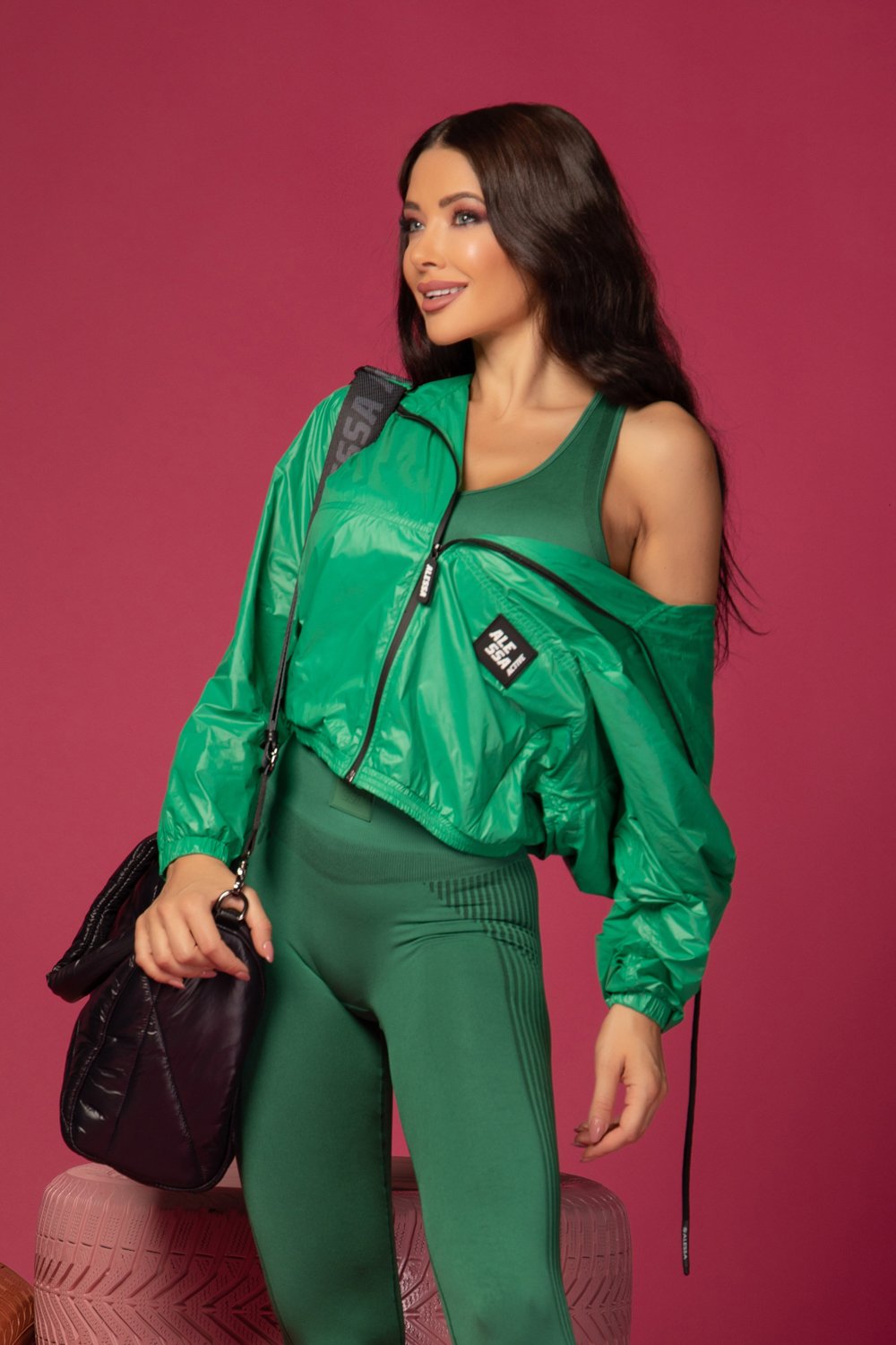 Perfect Shape Безшевен Кроп-Топ - Green - Изображение 9